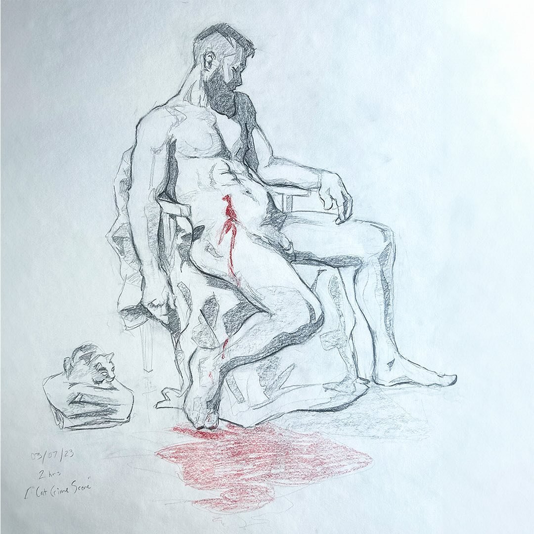First figure drawing class with the great @adrianwaggonerstudio ! Thank you for this great stepping stone. I&rsquo;m looking forward to a potential oil figure painting class in the future. You&rsquo;re the best drawing buddy @lillianfitzz !!

The cul