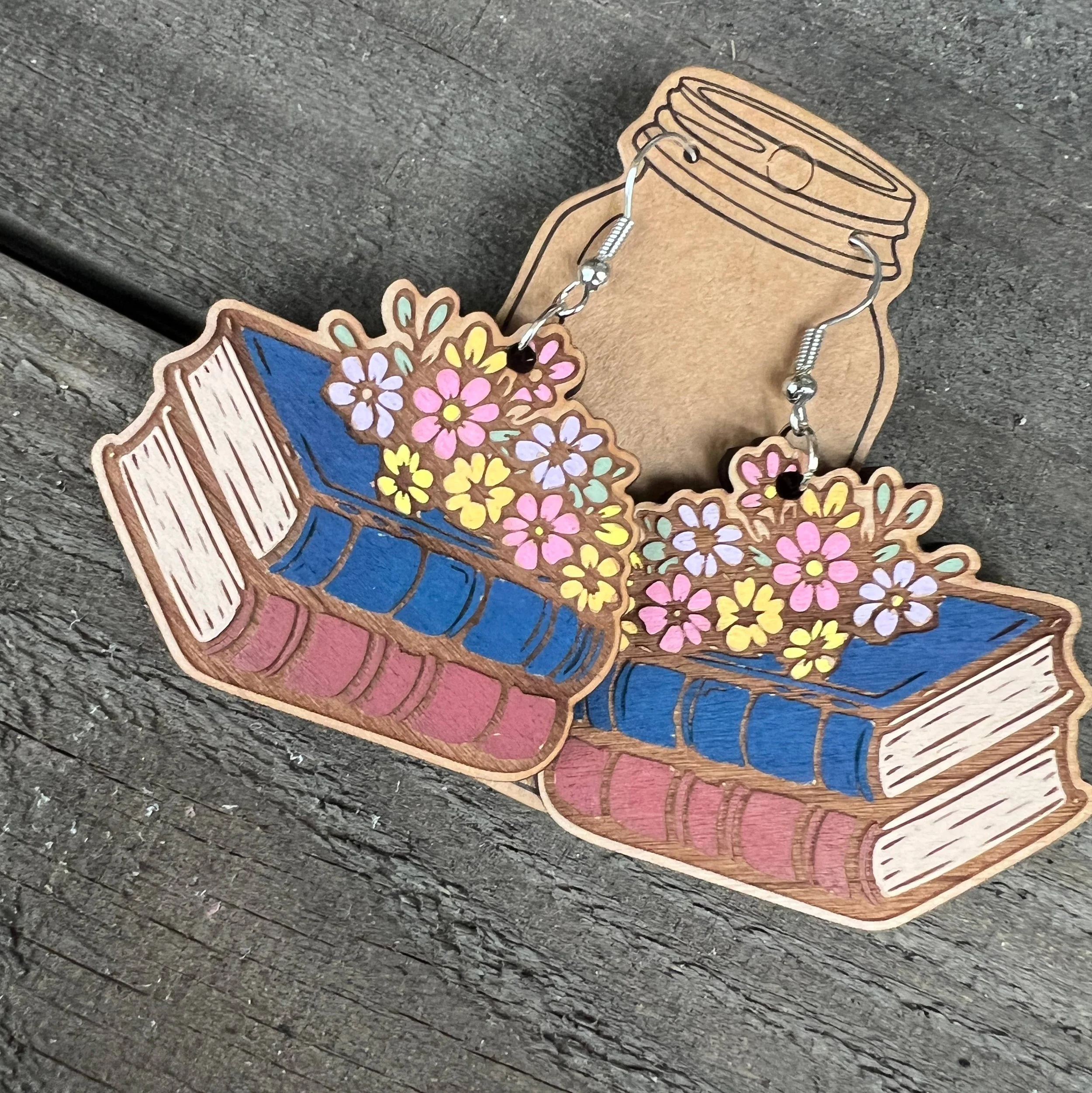 stacked-book-floral-engraved-hand-painted-wood-earrings-2.jpg