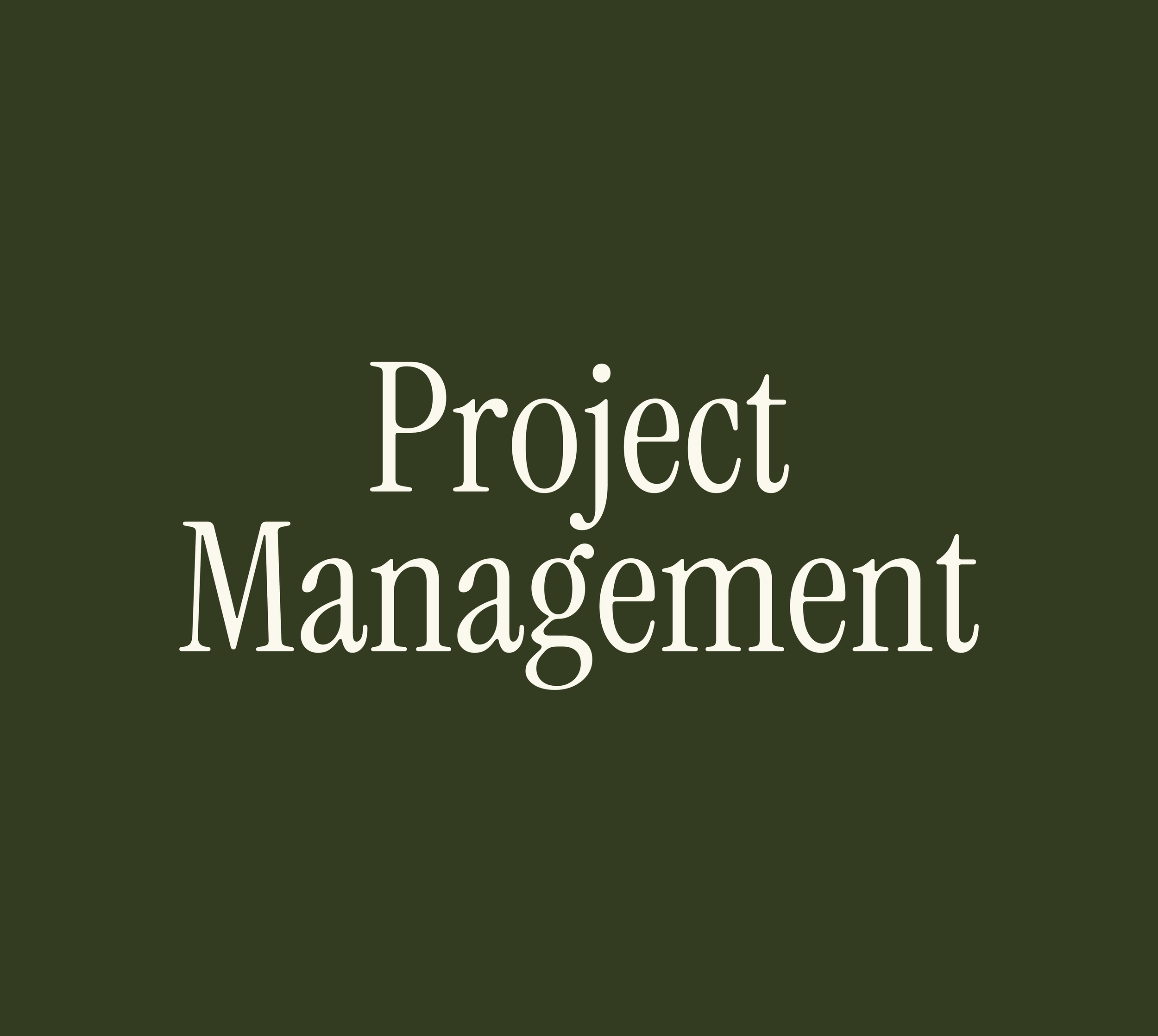 Project Management