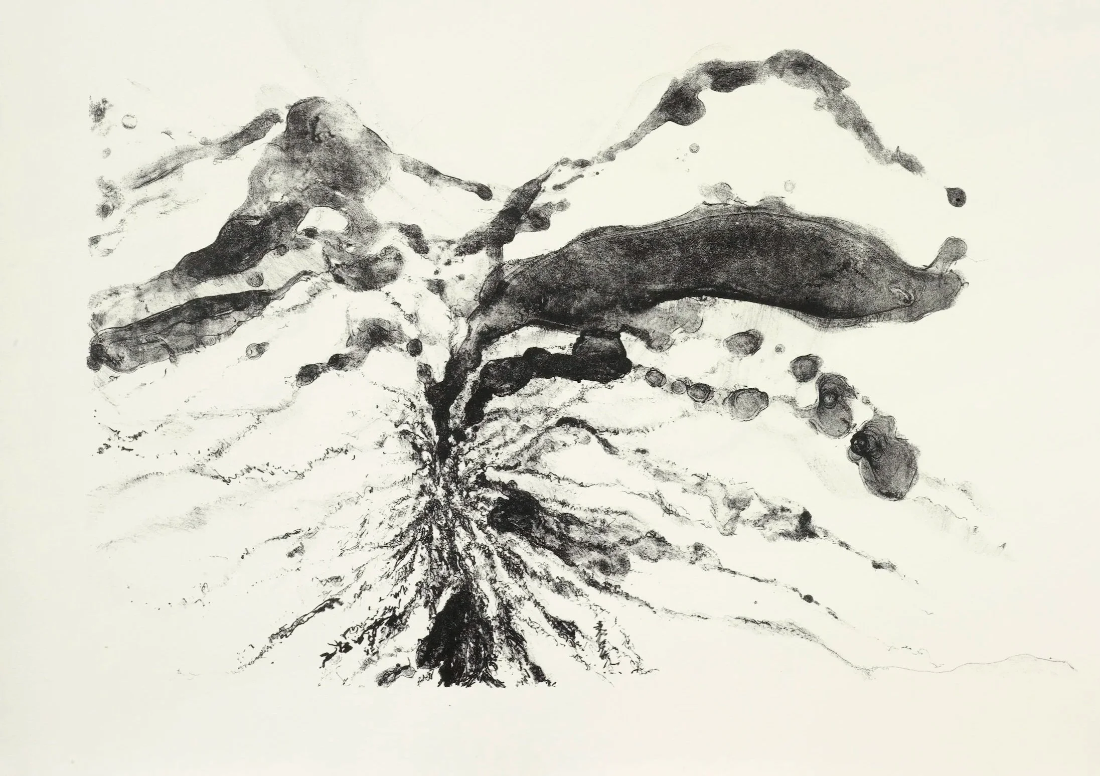 Incised Mountain
Lithograph
21" x 31" H, 2009