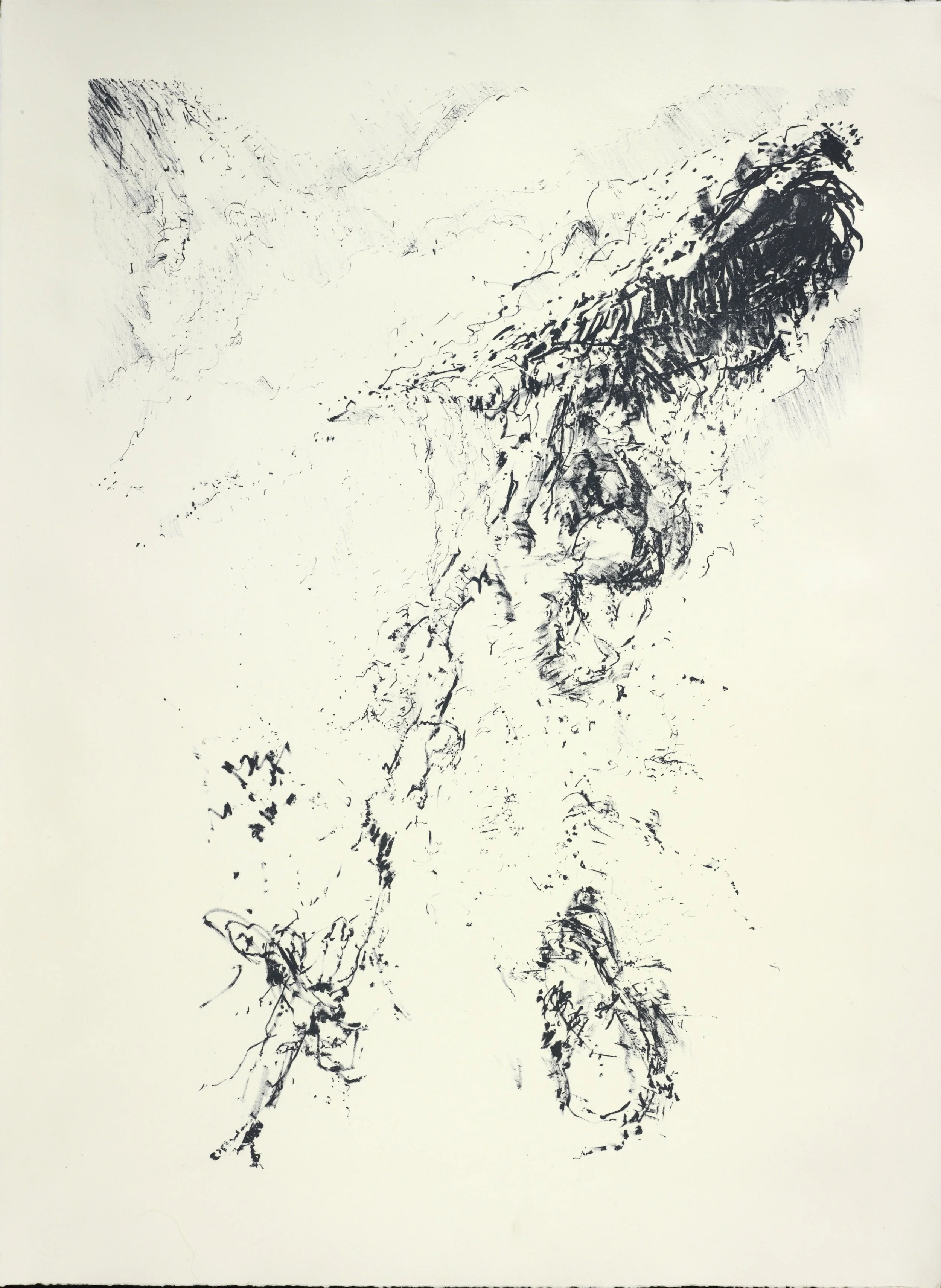 Stones Slip Rocks Drop
Lithograph, 21" x 31" H, 2009