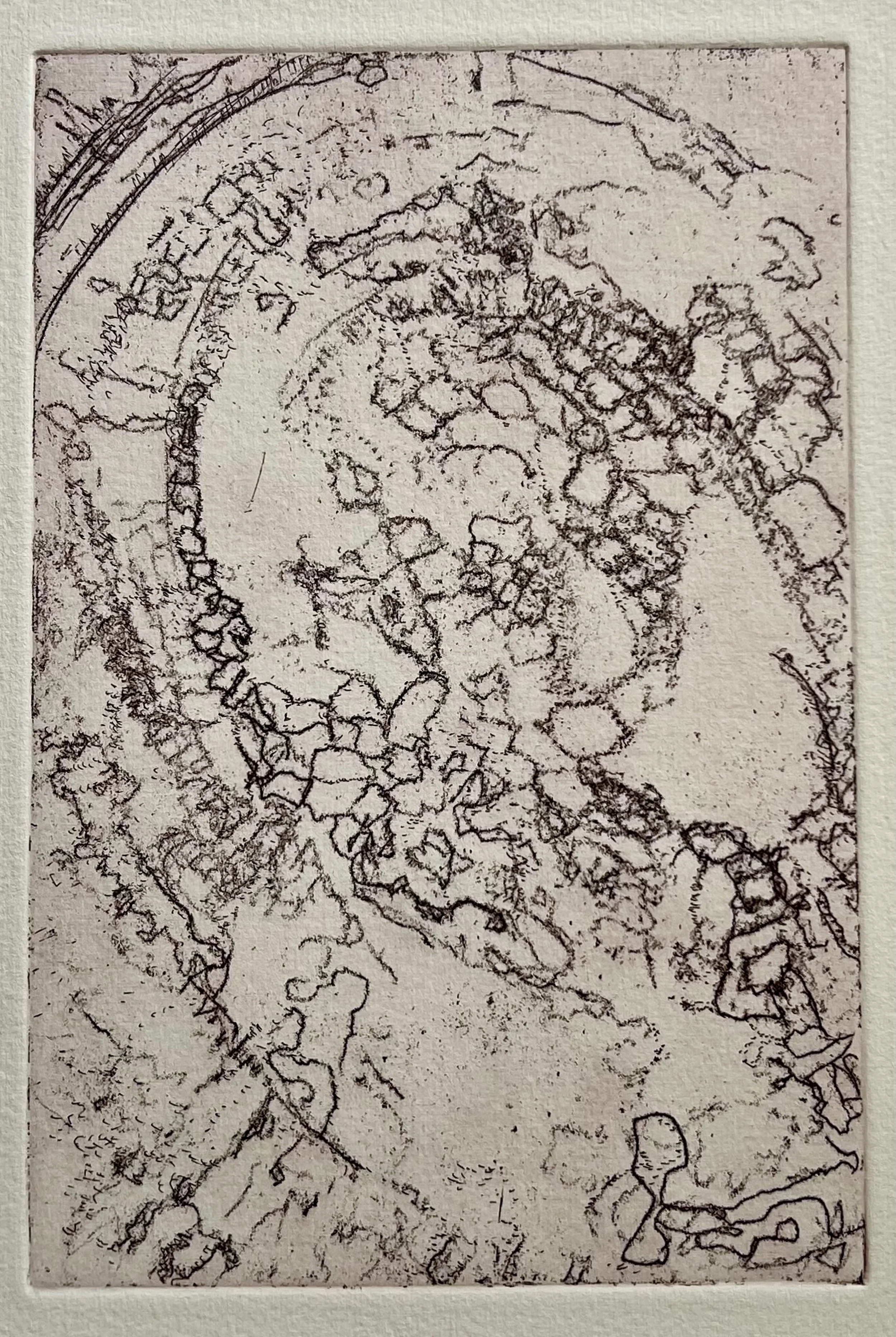 Lost in the Labyrinth
Soft-ground etching
6" x 9" H, 2026