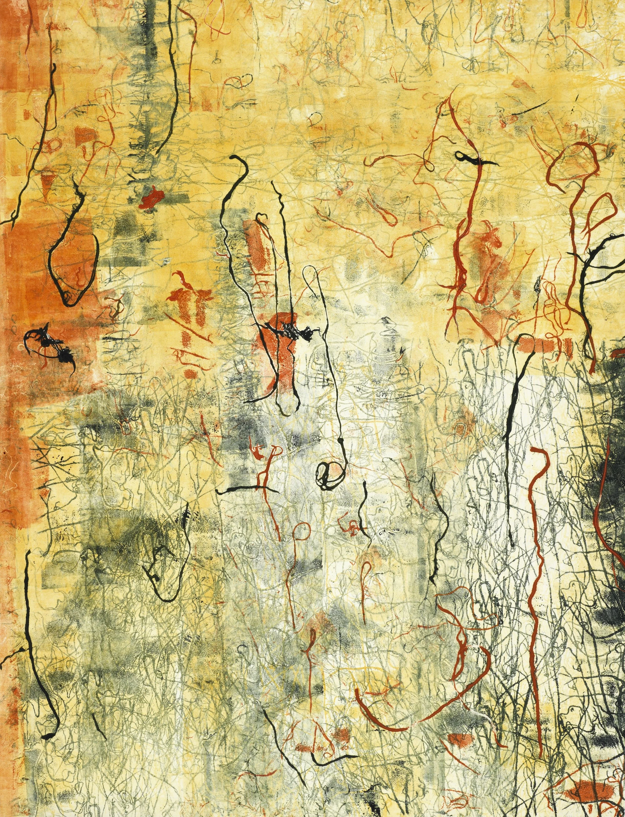 Infiltrate – Saffron
Monotype, 20" x 26.25" H, 2006