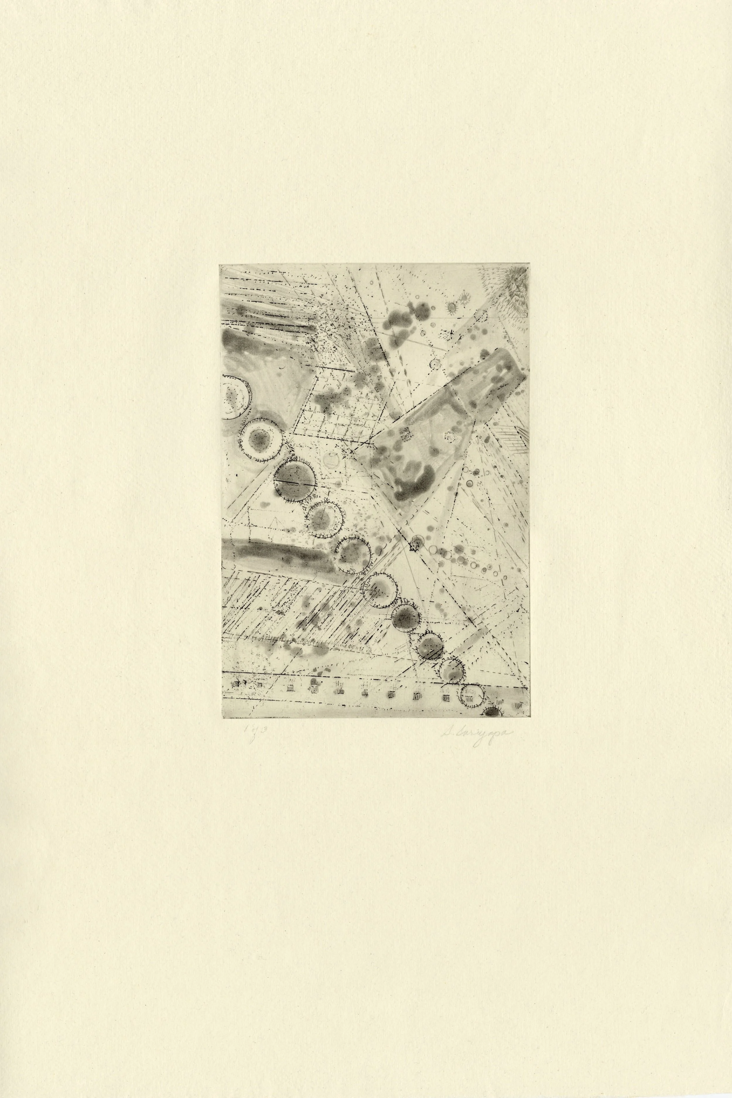 Floating, Falling, Fading III
Soft-ground, spit bite etching, 15" x 22.5" H, 2024