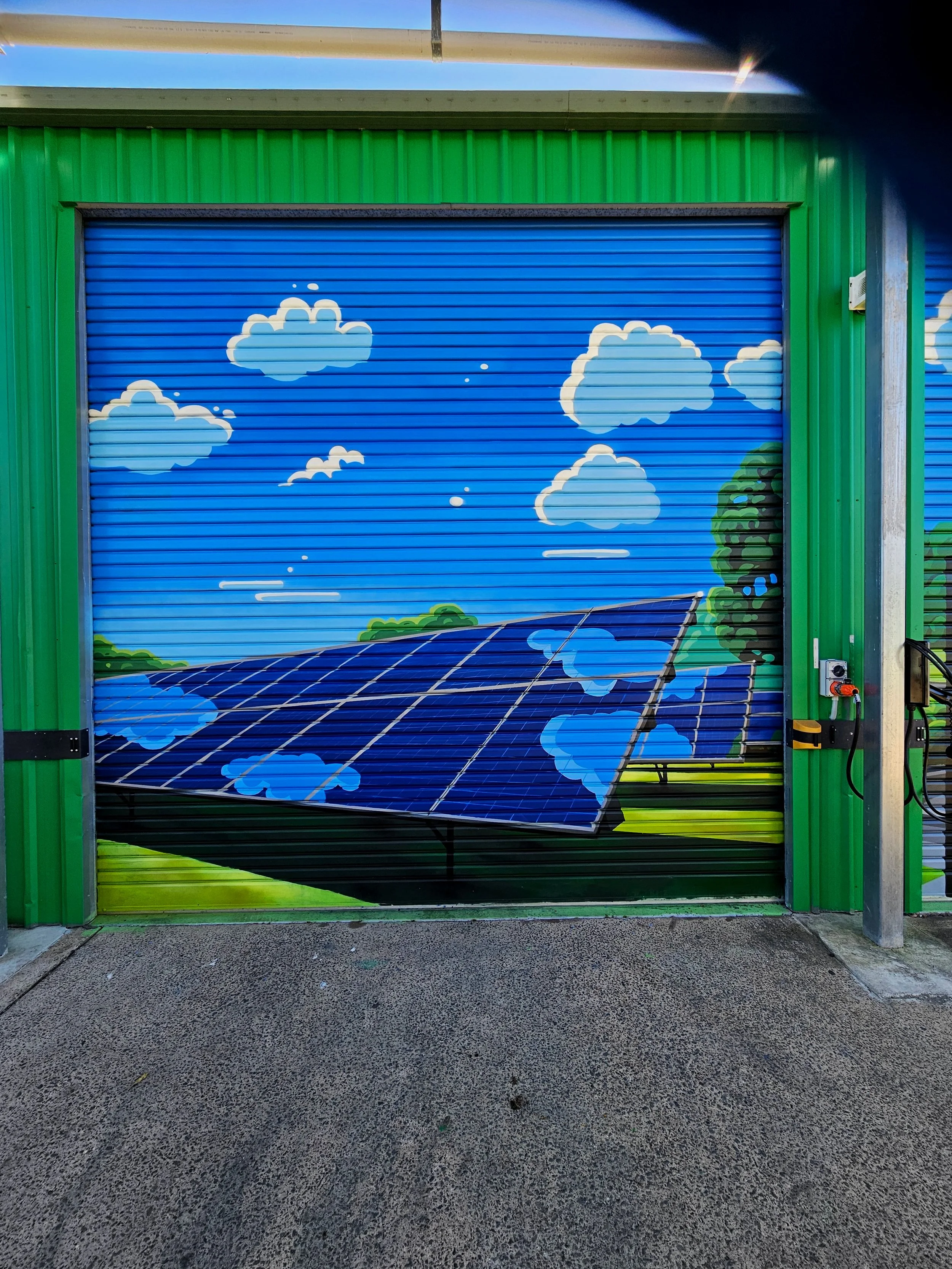 Electric vehicle charging station at the Logan City Council