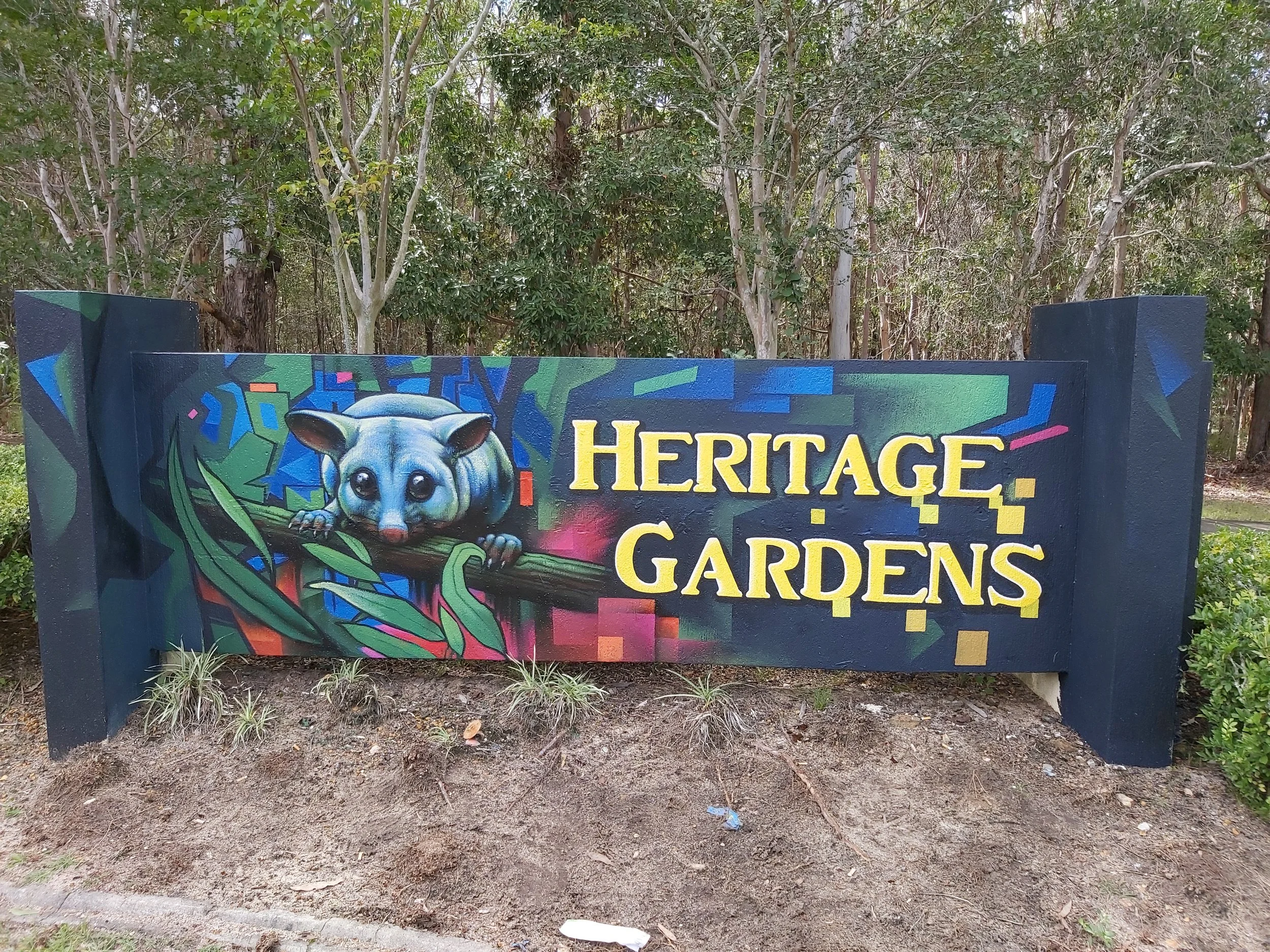 Heritage Gardens entrance gate