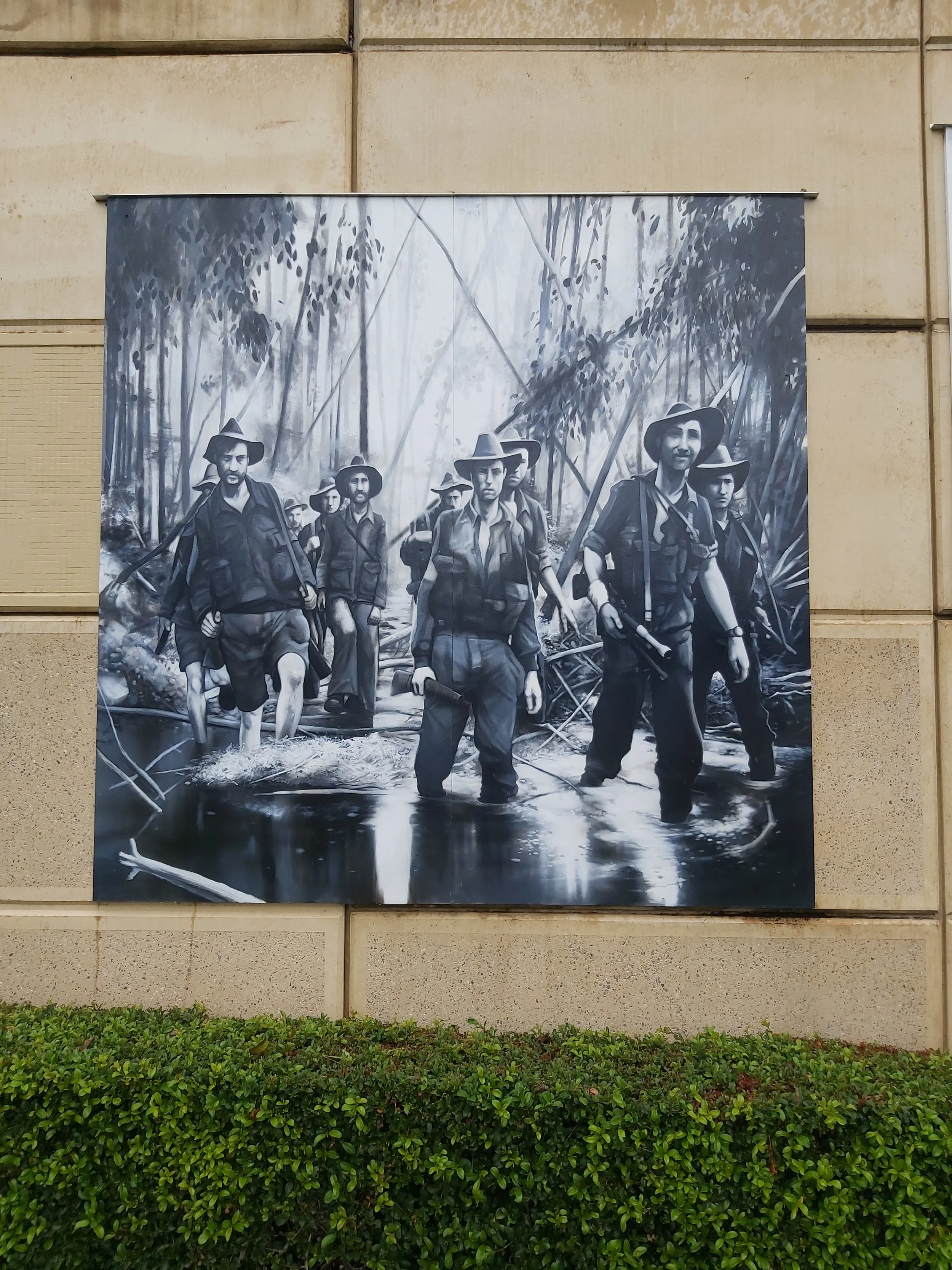 Korean war scene.