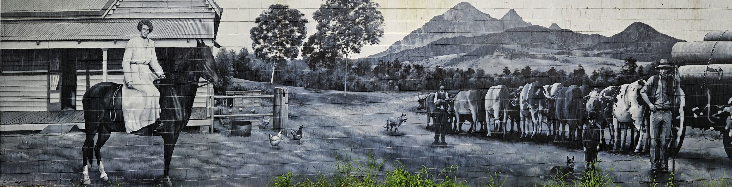 Browns Plains historical painting