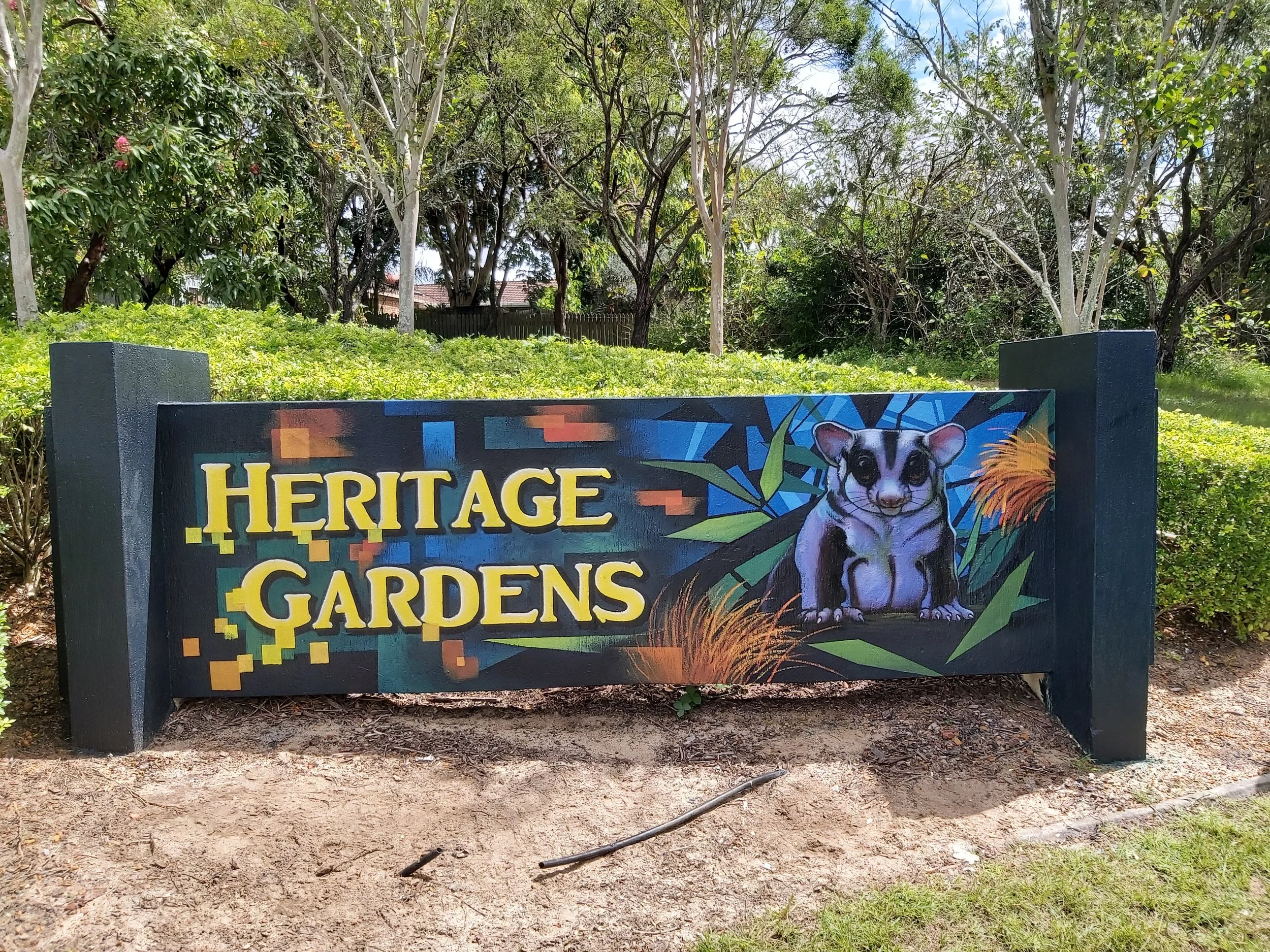 Heritage Gardens entrance gate