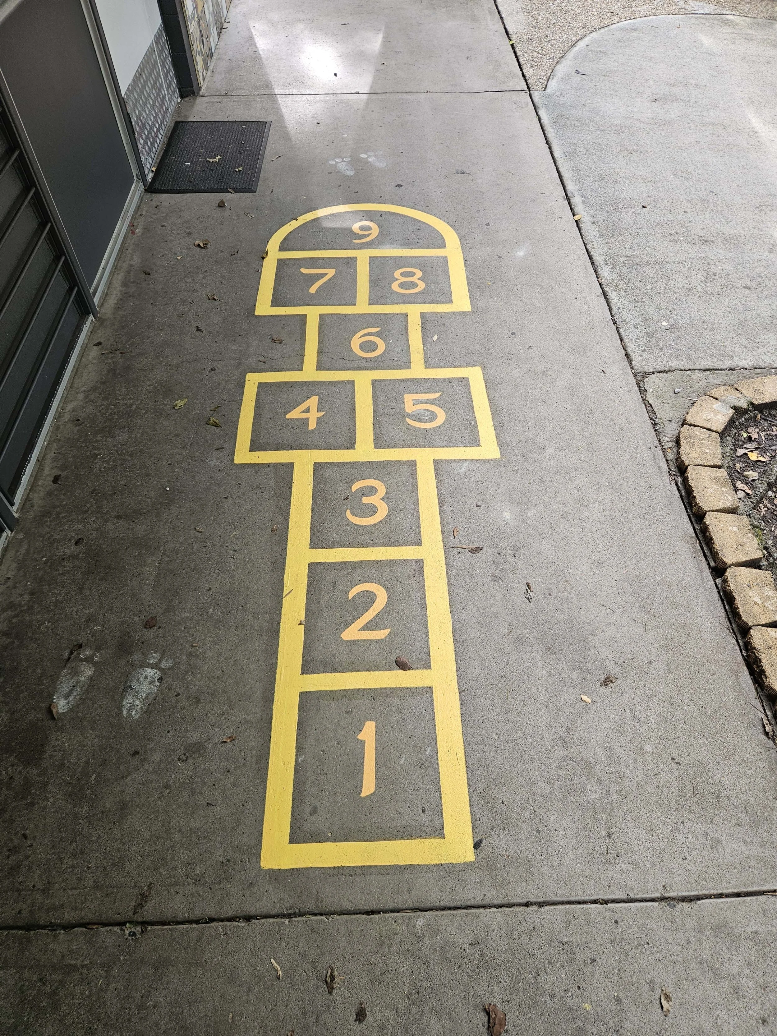 Hopscotch court at Kimberley Park State School