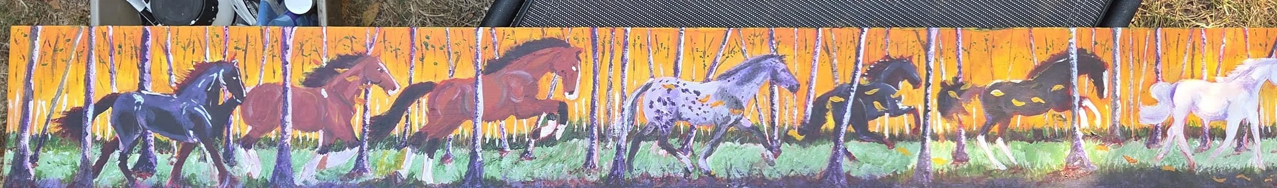 The birch forest is alive with the thunder of hooves