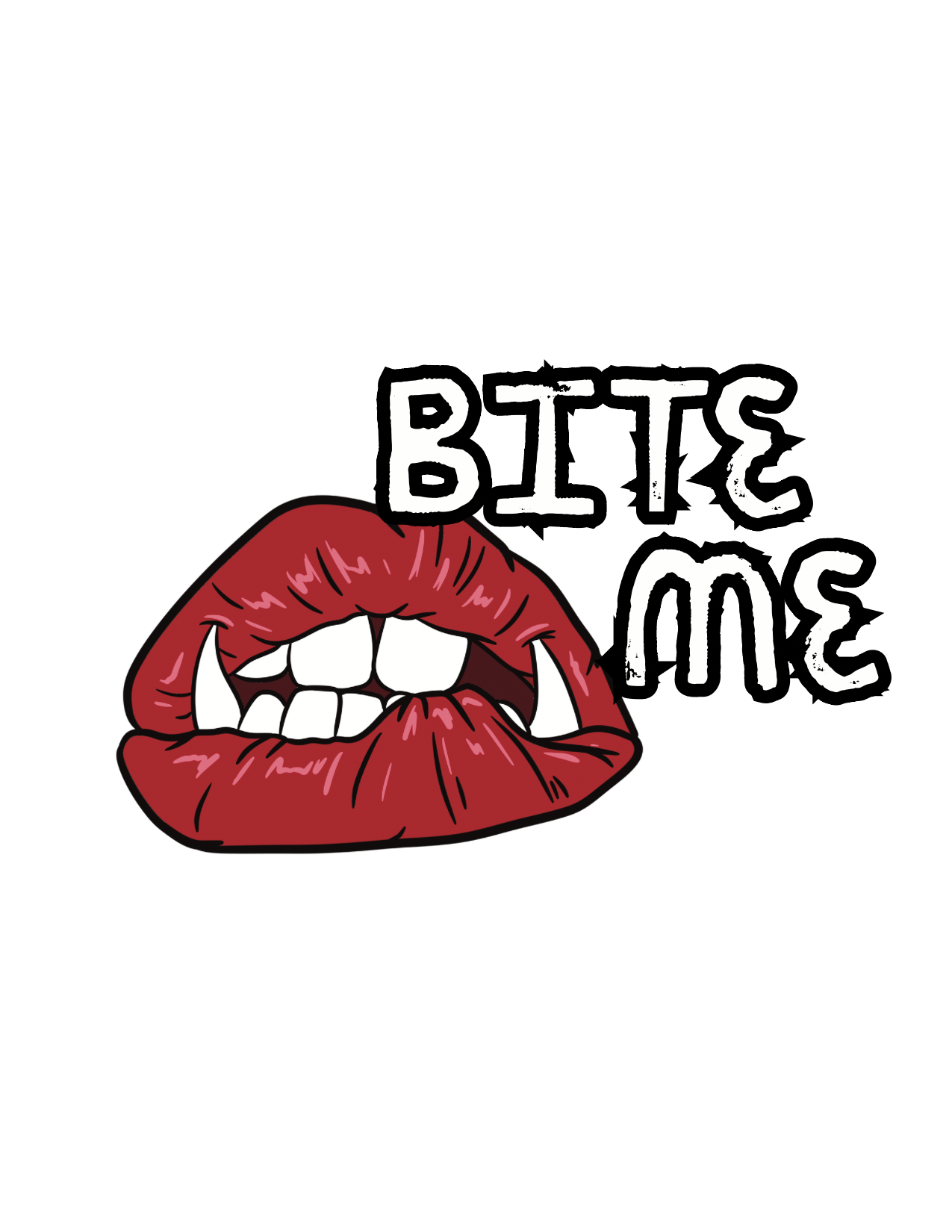 Bite Me Sticker