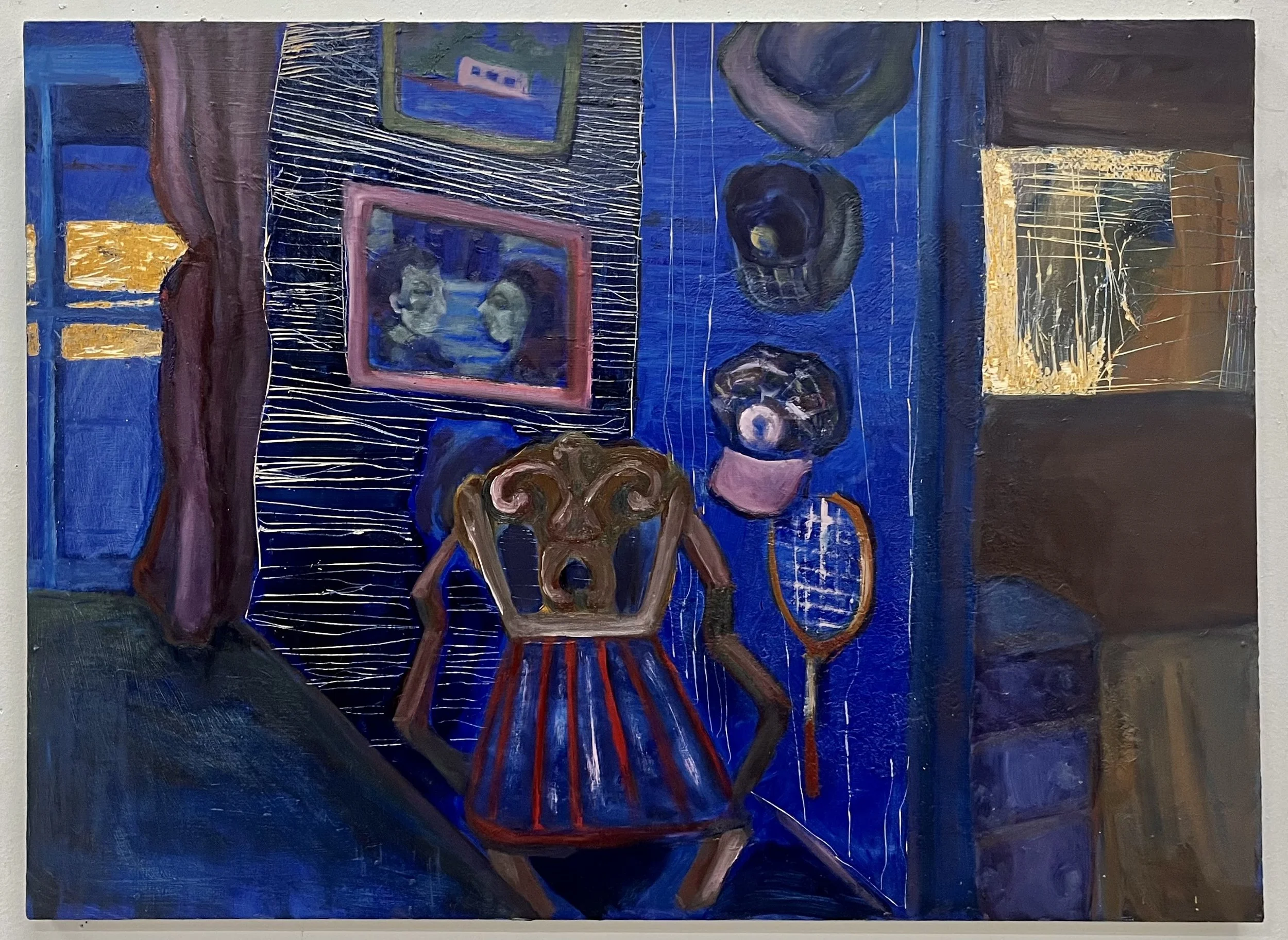 Hat Trick
Oil and carving on wood panel
3' x 4'
2025