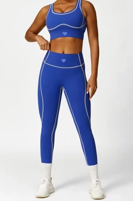 Boss Talk Collective™ Blue 2-Piece Athletic Set