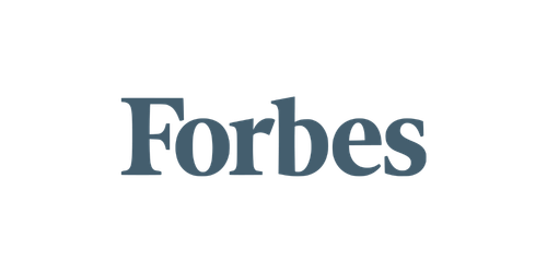 Forbes logo in blue text on a white background.