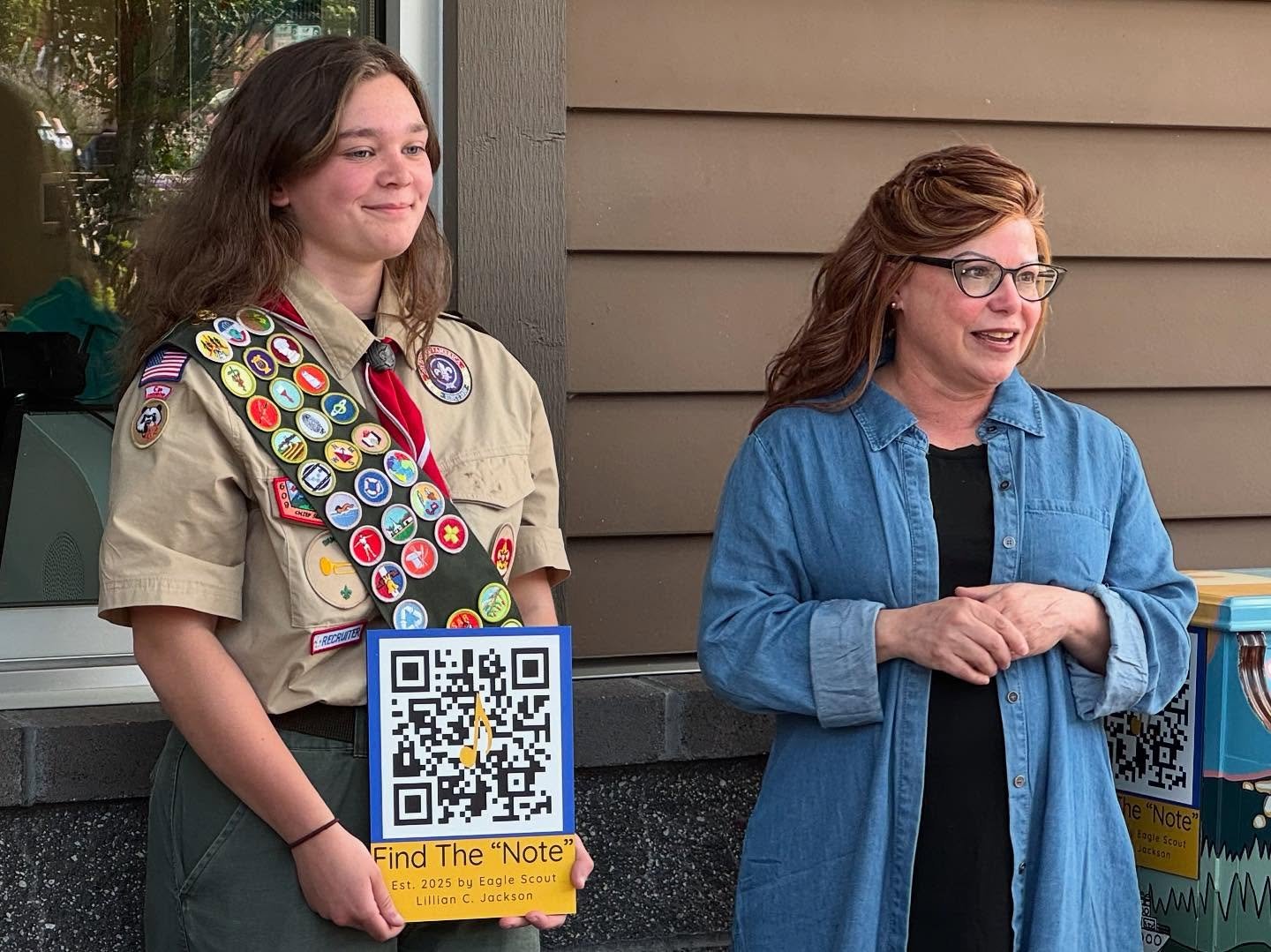 Together with Mayor Ashley Mathews, the Chamber was honored to help local Scout, Lillian Jackson (Troop 1804) celebrate the launch of her Eagle Project. Called &ldquo;Find the Note&rdquo; the project is a musical  musical scavenger hunt highlighting 