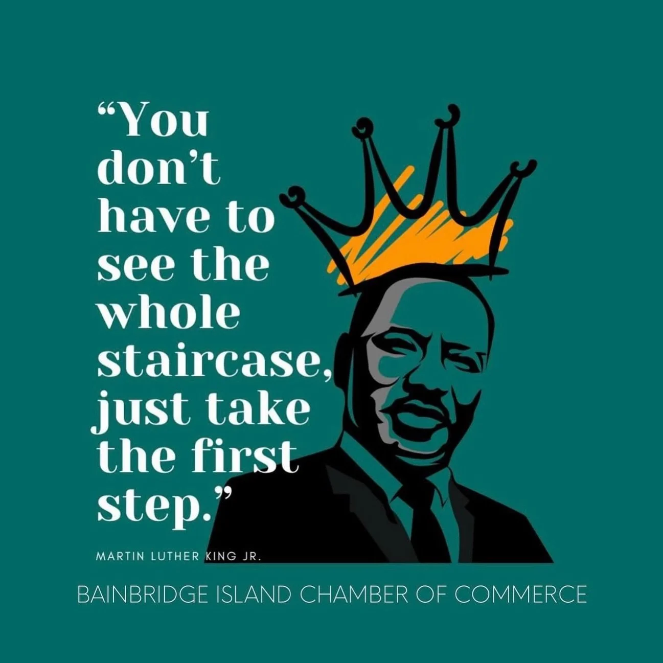 Honoring Martin Luther King today and his unwavering hope for a better future for country and world 💛