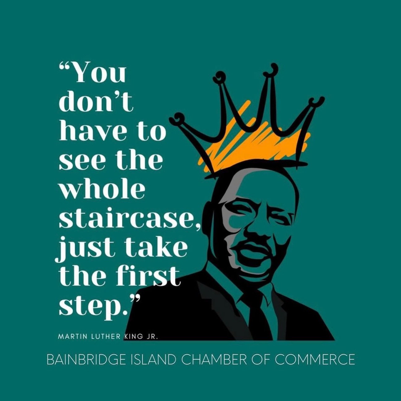 Honoring Martin Luther King today and his unwavering hope for a better future for country and world 💛