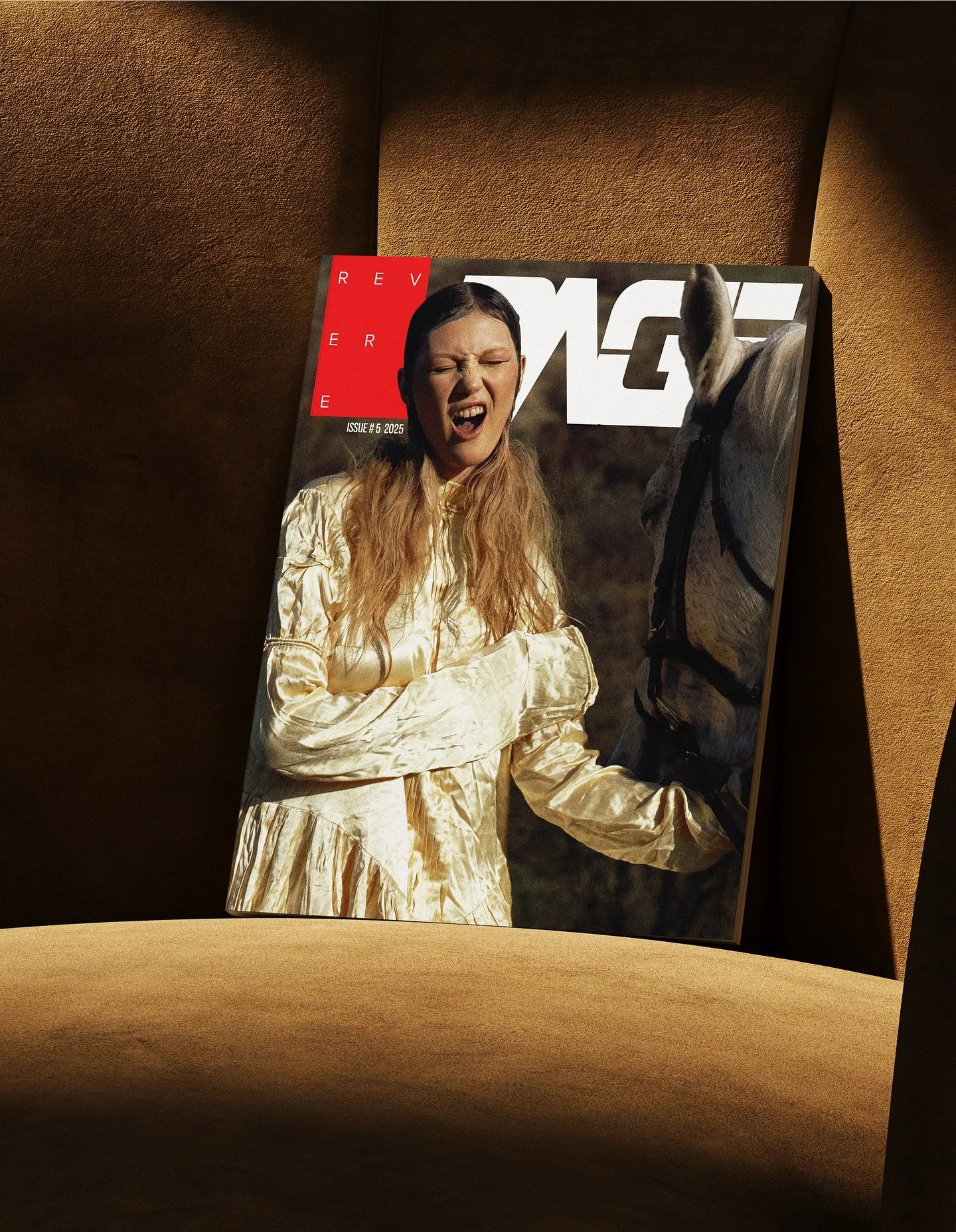 She doesn&rsquo;t perform&mdash;she exists... PAGE ISSUE #5🌾 @reveriepage 

The Moldova editorial captures a woman in raw harmony with the land: wind in her dress, a horse as her mirror, time bending to her stillness. No masks, no roles, just the qu