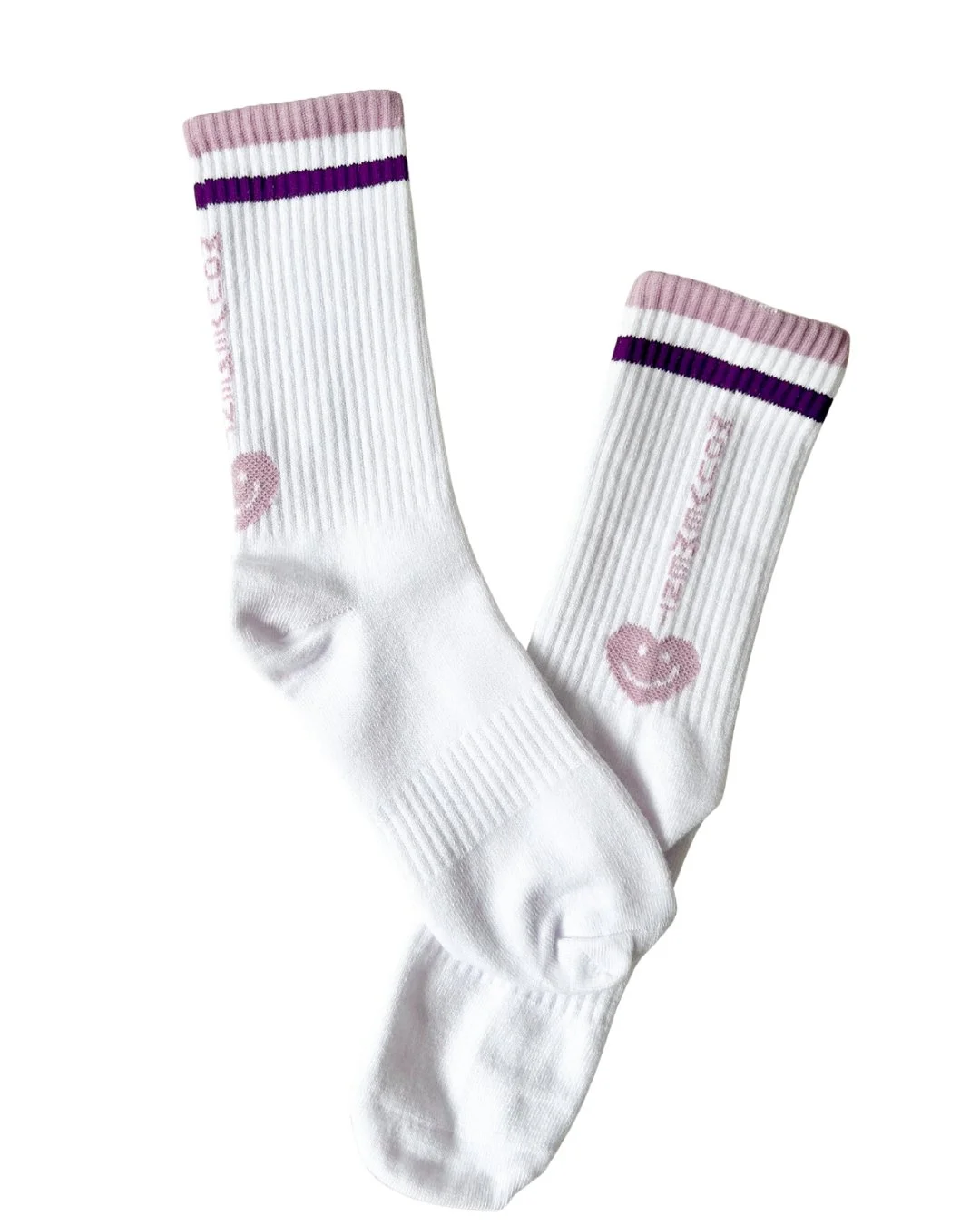 White Socks - Purple Band