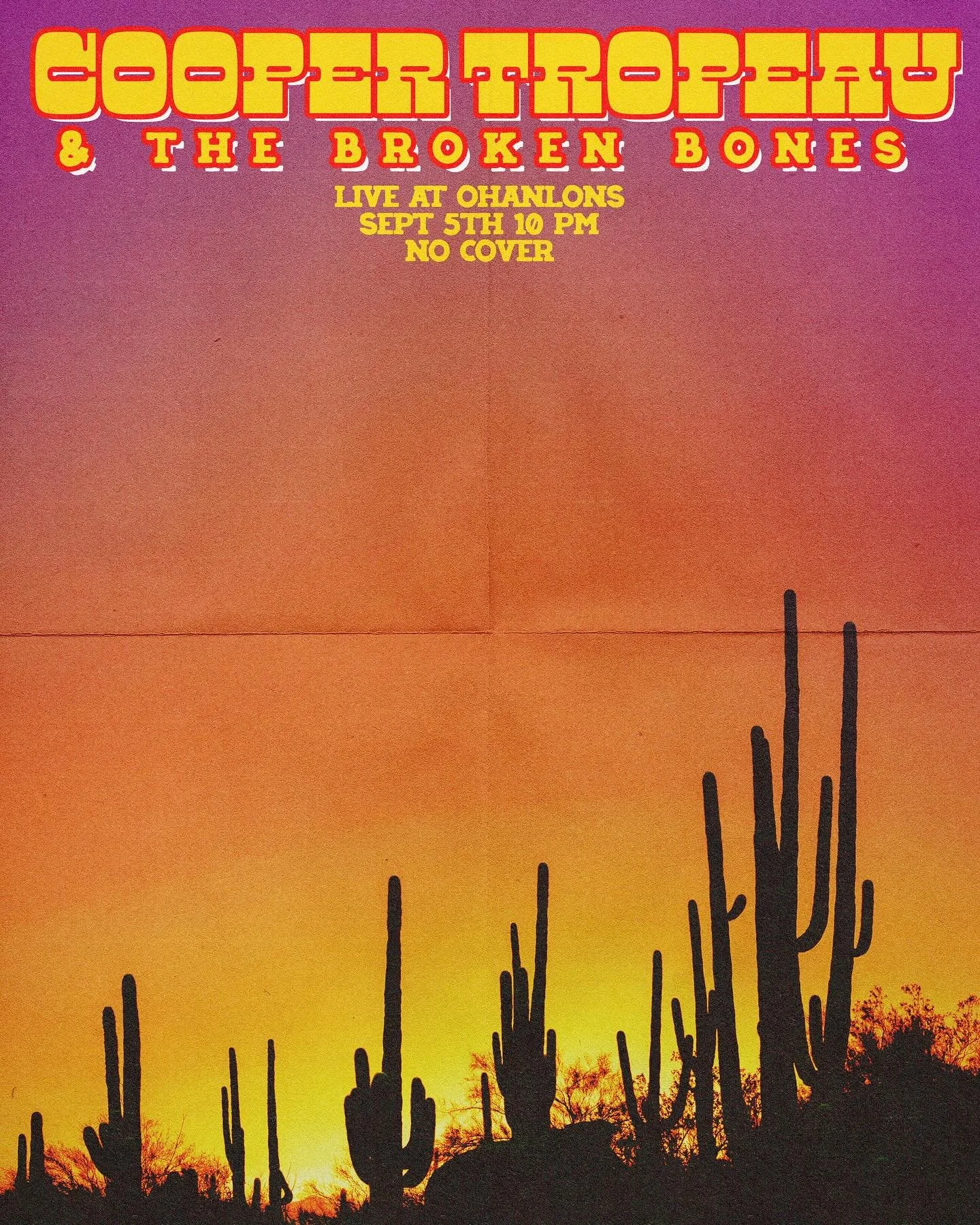 Friday September 5th &bull; Stoked to have @coopertropeau back after they wowed us and everyone in the pub that night earlier this Summer. If you missed them, well now&rsquo;s your chance to see what the fuss is all about. 10:30PM.

No cover.
