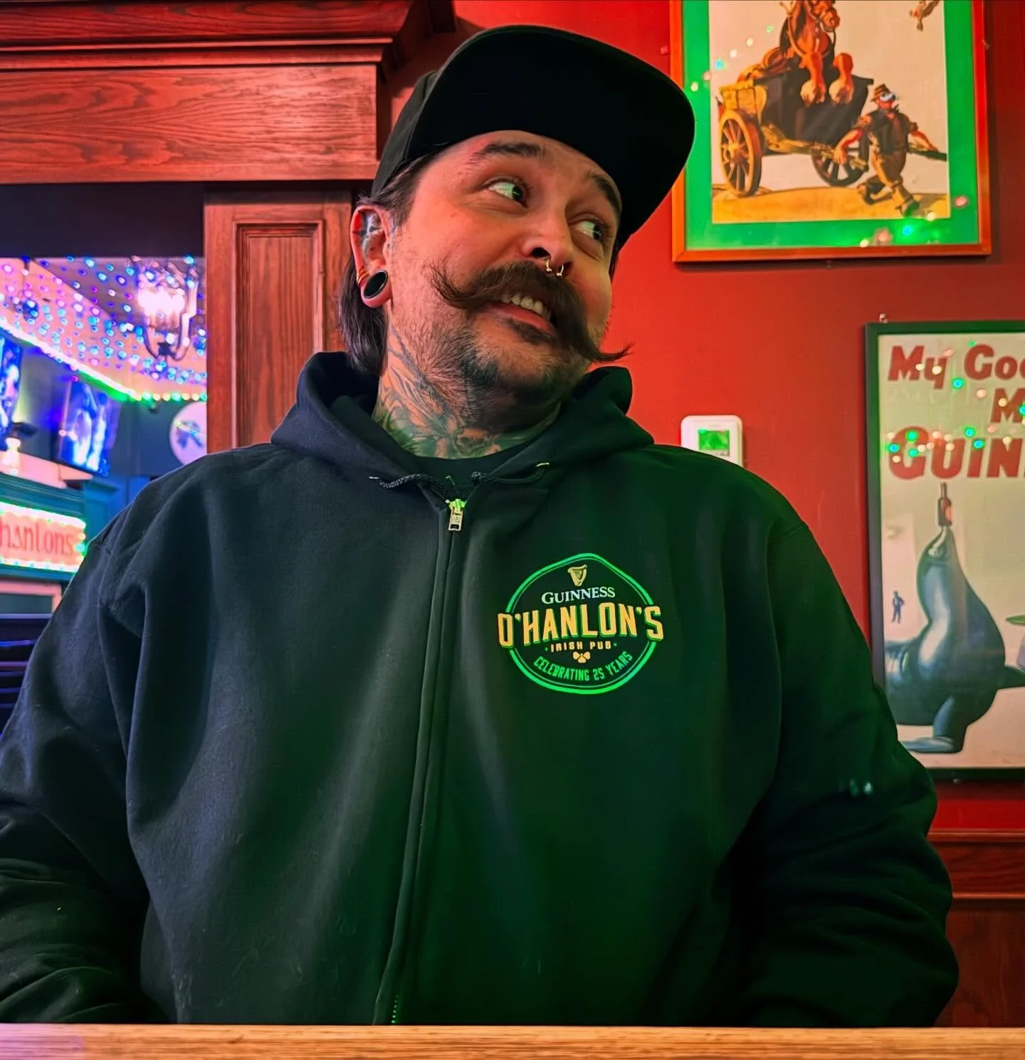 GUINNESS x O&rsquo;HANLON&rsquo;S 25th anniversary merchandise. 

March 17th, 2026 marks 25 years of O&rsquo;Hanlon&rsquo;s. With over one million pints of Guinness sold since 2001 that means yes, you ARE one in a million &mdash; so come treat yourse