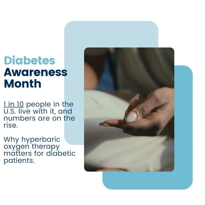 November is Diabetes Awareness month 💙

Every day we work with diabetic patients to restore their health and quality of life following diabetes complications. The results&hellip; life changing!

Talk to our team to find out how HBOT could potentiall