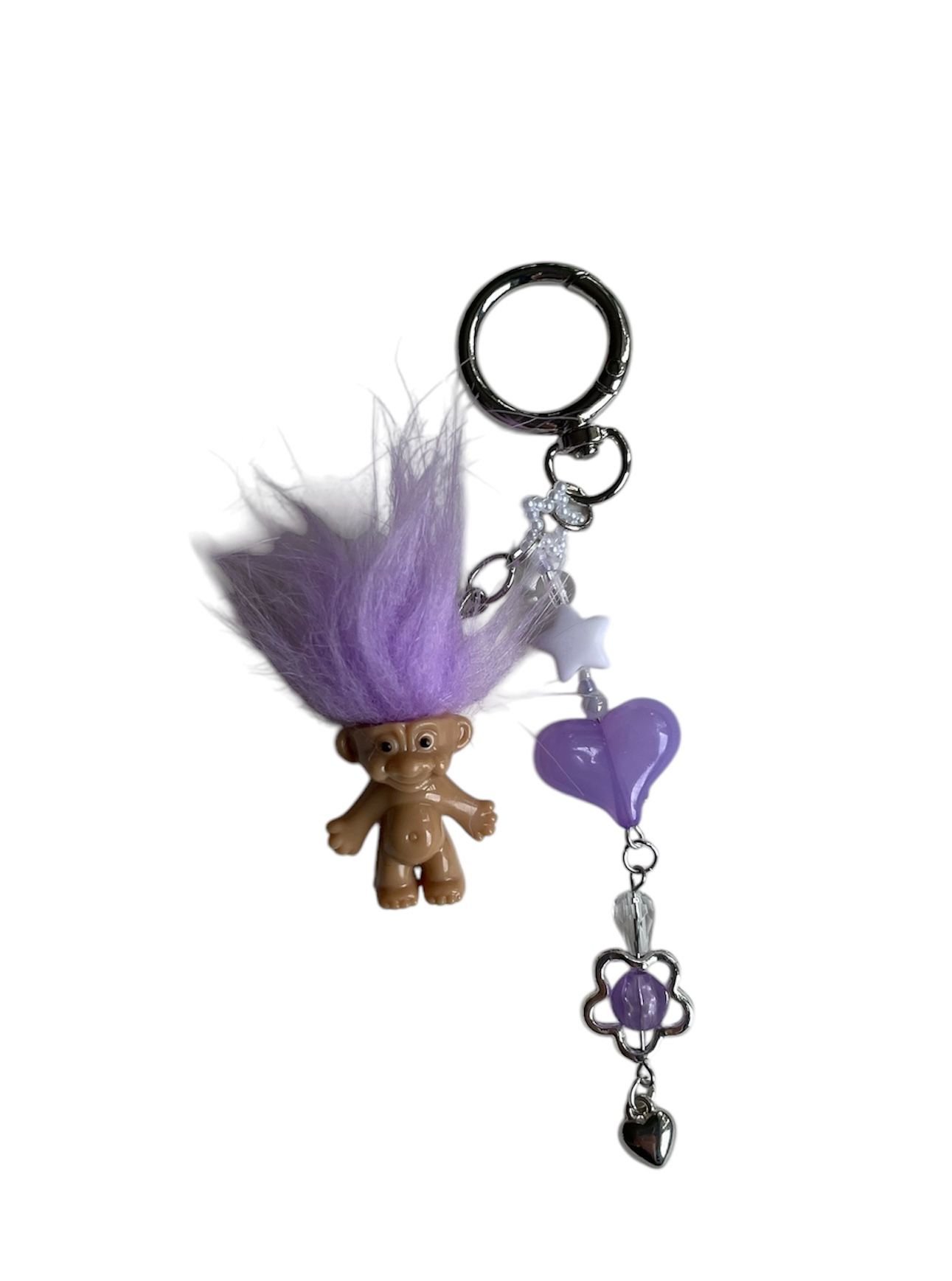 Purple Troll Keychain | Bagcharm