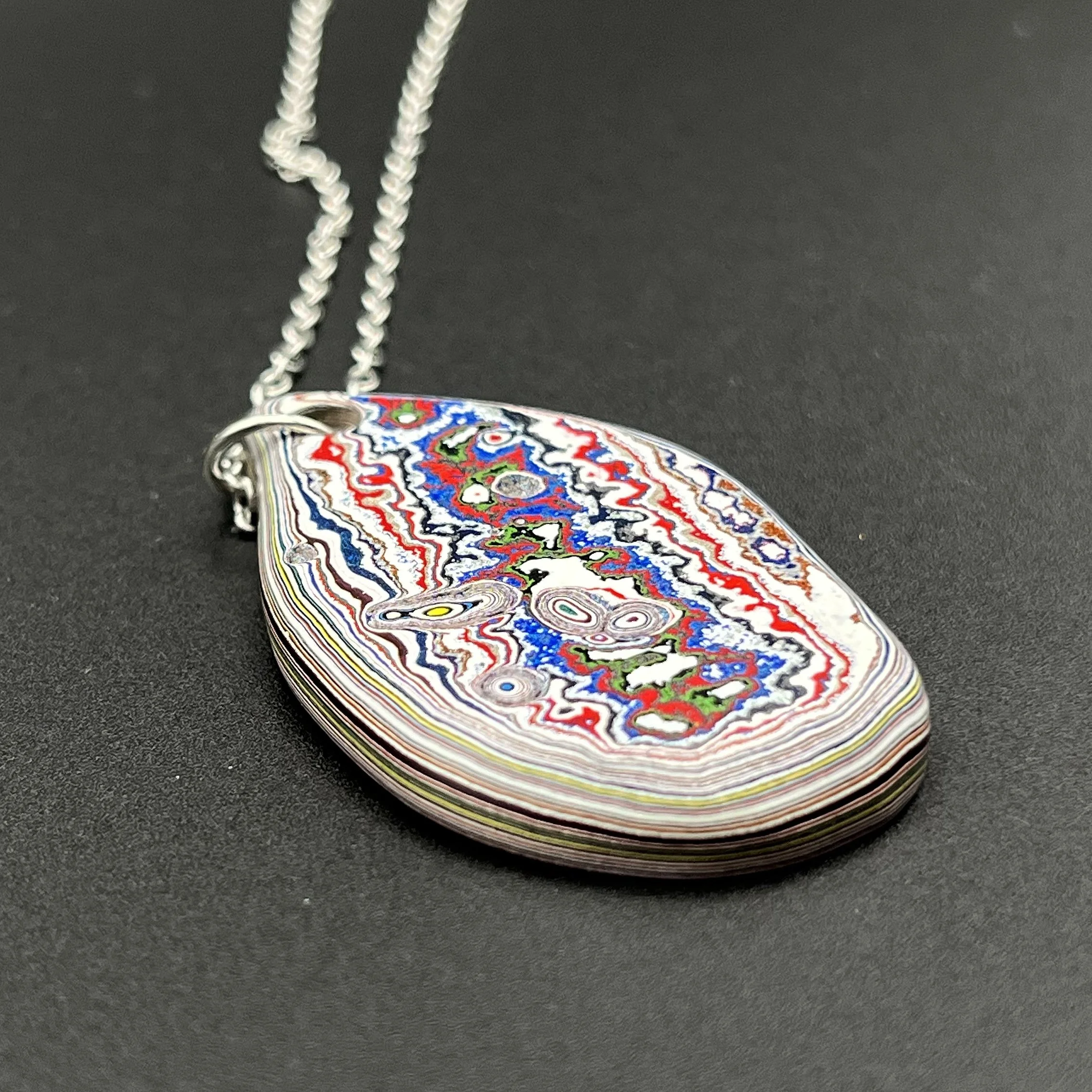 Fordite Handmade Pendant Necklace