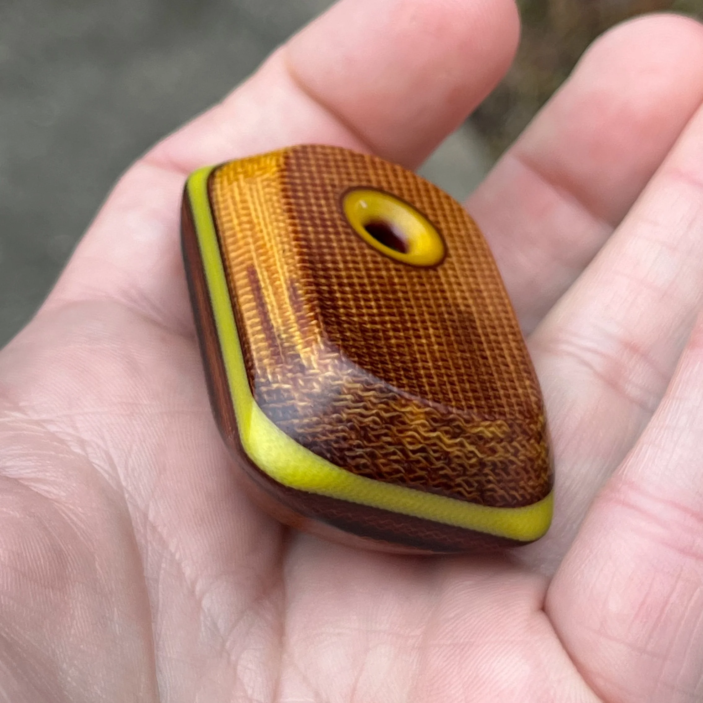Earthy 4-Layer Palmer Worry Stone
