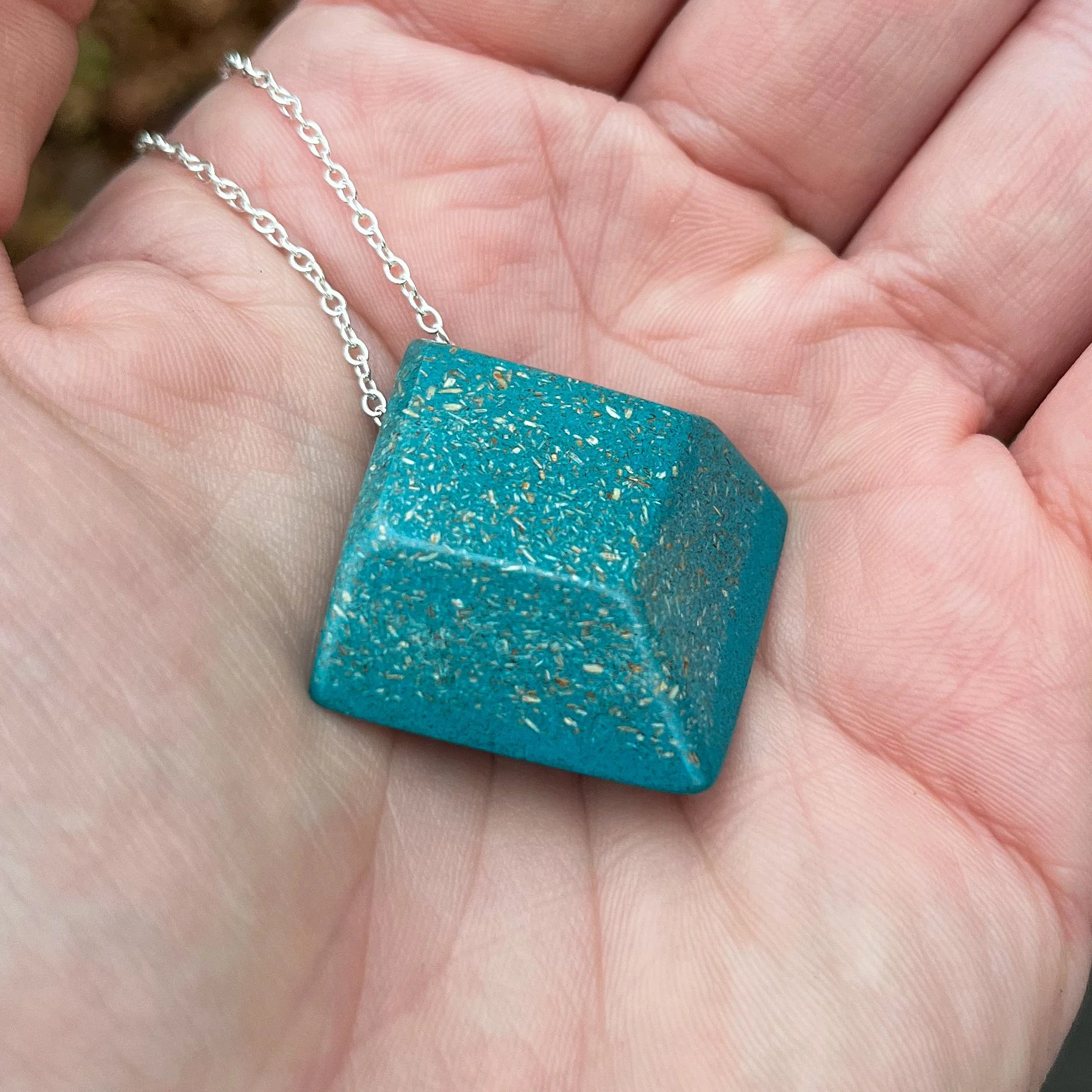 Vintage Heywoodite Beveled Pendant