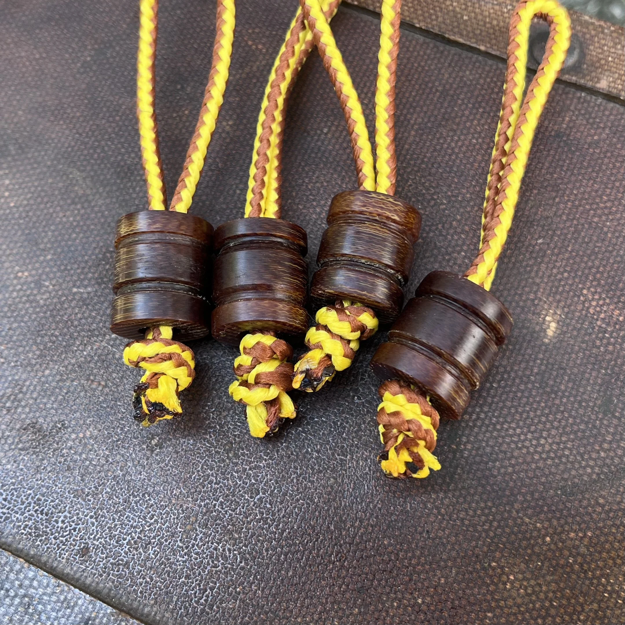 Vintage Soviet Micarta EDC Lanyard Beads