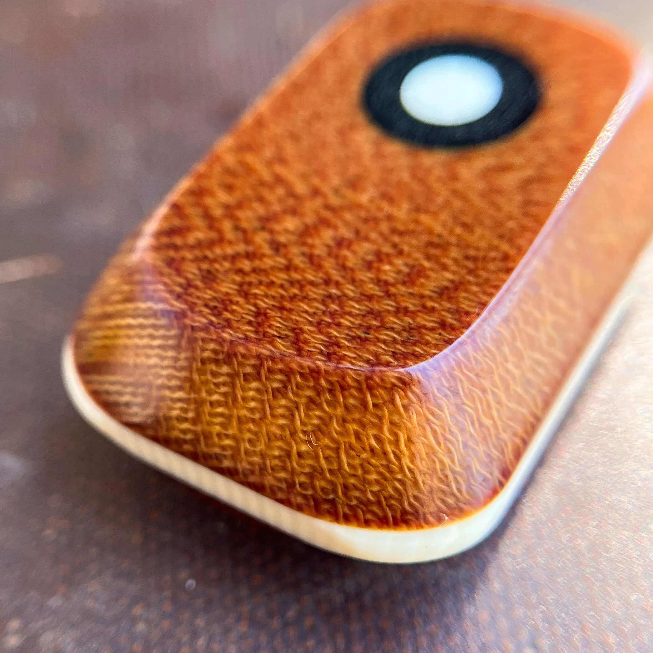 3 Layer Palmer (Vintage Micarta + Vintage Ivory Melamine)