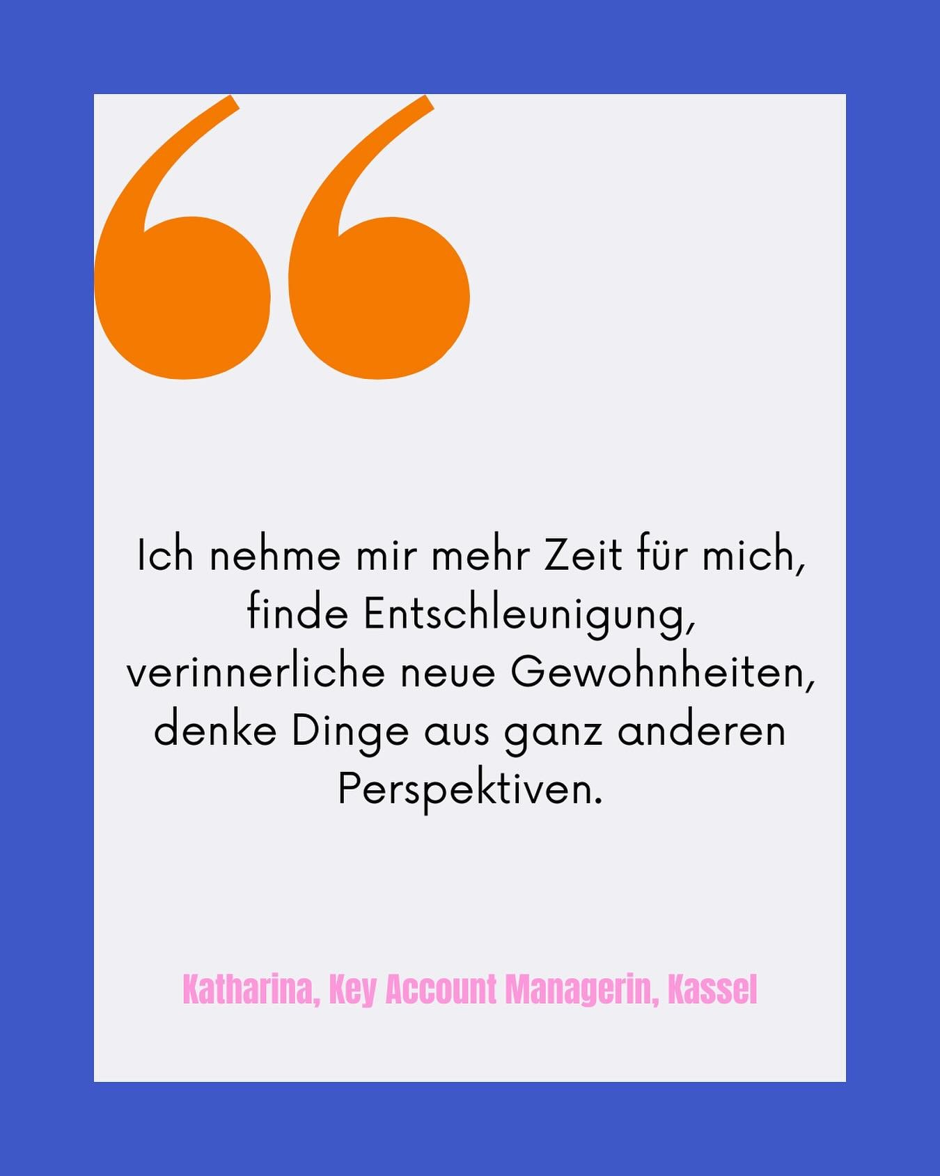 _
Katharina wollte gern mehr Zeit f&uuml;r sich und ihre Kreativit&auml;t finden, doch sie wusste nicht, wie das in ihrem voll gepackten Alltag m&ouml;glich sein w&uuml;rde. 

Sie ist als Key Account Managerin in einem anspruchsvollen Job mit Reiset&