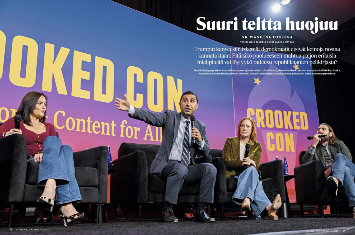 Suomen Kuvalehti: Suuri teltta huojuu (SK 48/2025)