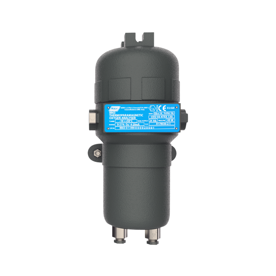 Adev Termoparamagnetisk oksygenanalysator 8863