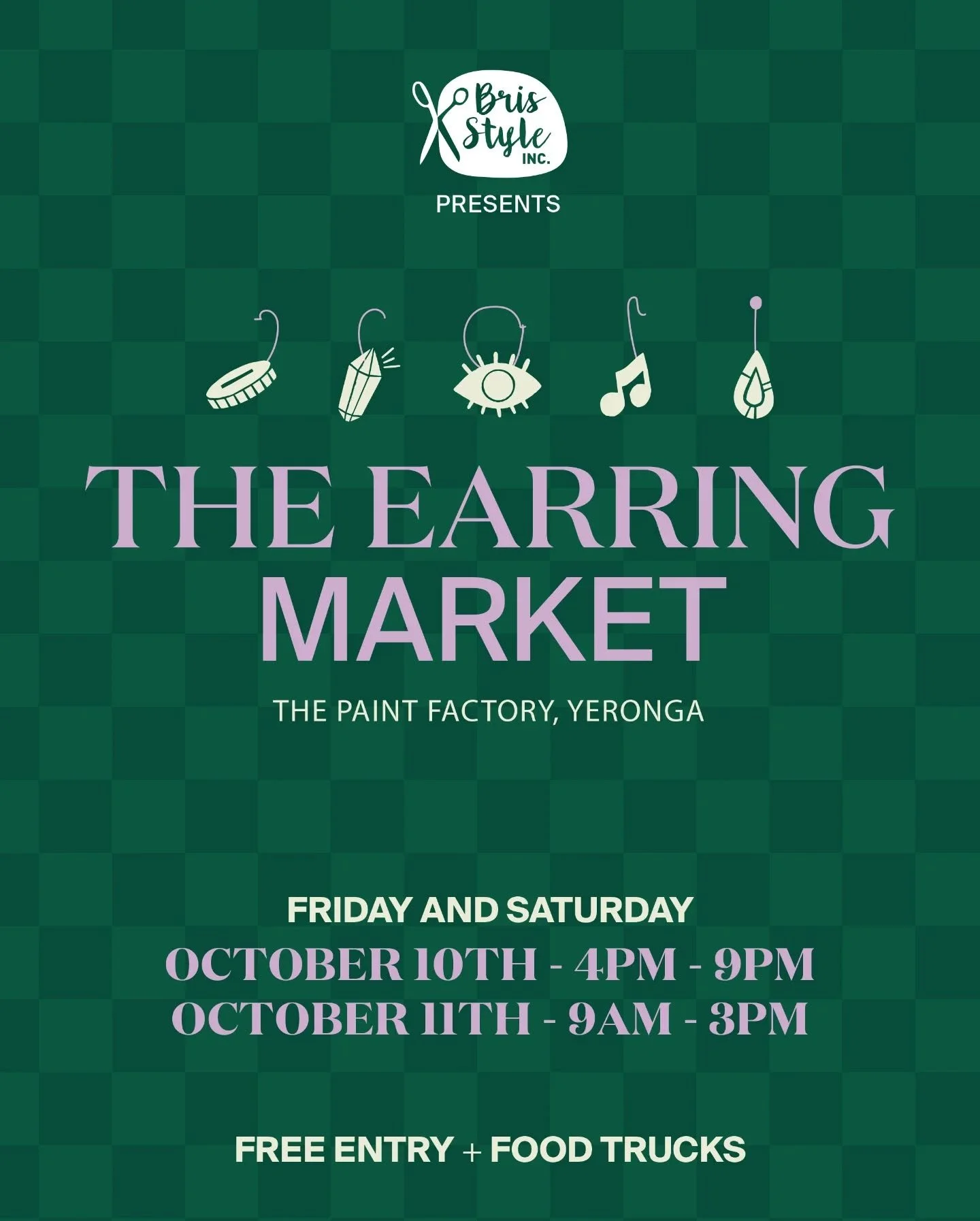 It's the most wonderful time of the year... time for the @brisstyle earring market! 🥳 

After a few years off, I'm so excited to be back at this fantastic event, and I have soooo many earrings to bring along! I'll have all my new designs as well as 