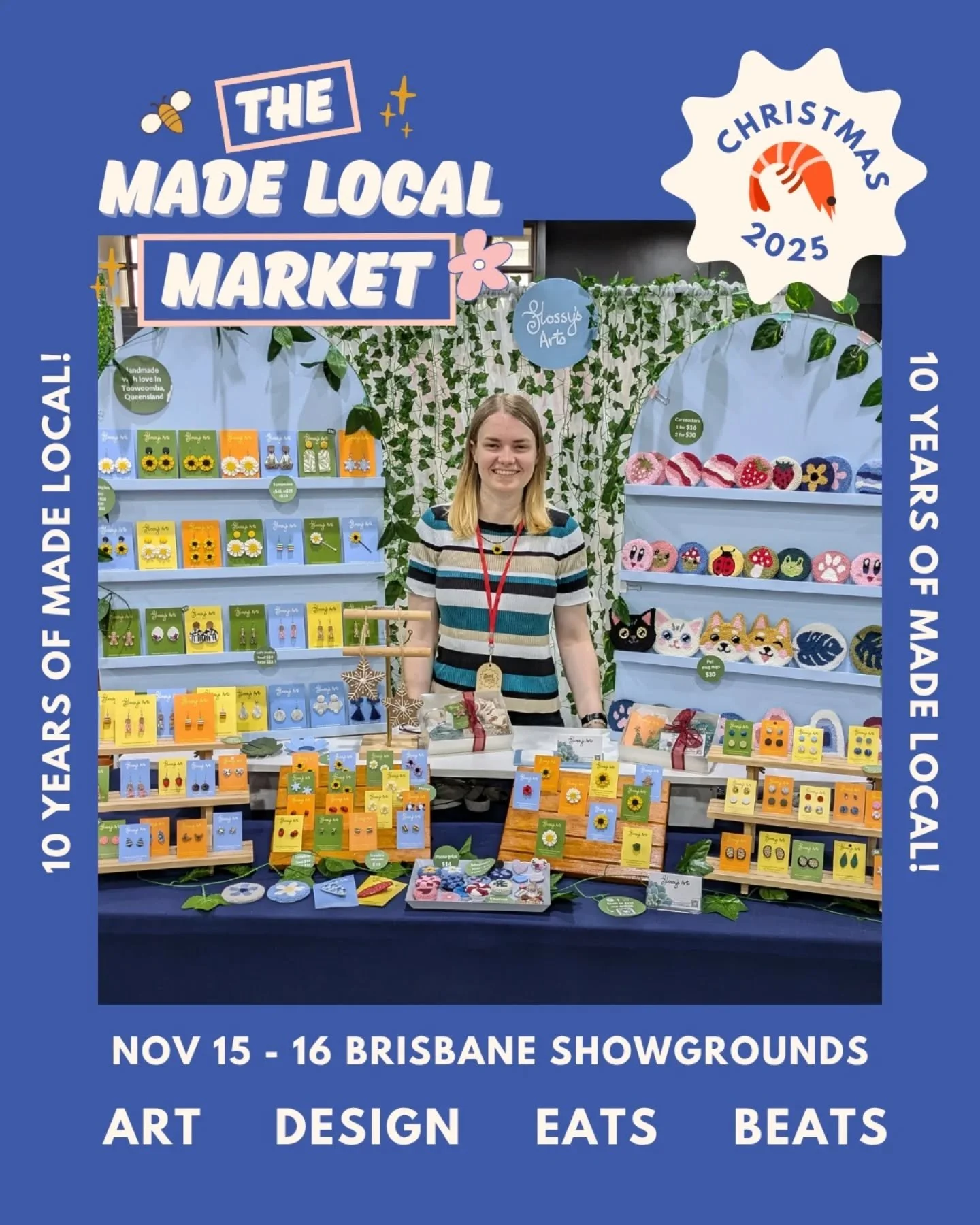 My next market is less than 2 weeks away and it's a favourite of mine! I'm excited to be back at @themadelocalmarket on the 15-16 November at the Brisbane Showgrounds! 🎉

This is the perfect place to find unique, one of a kind, handmade gifts for Ch