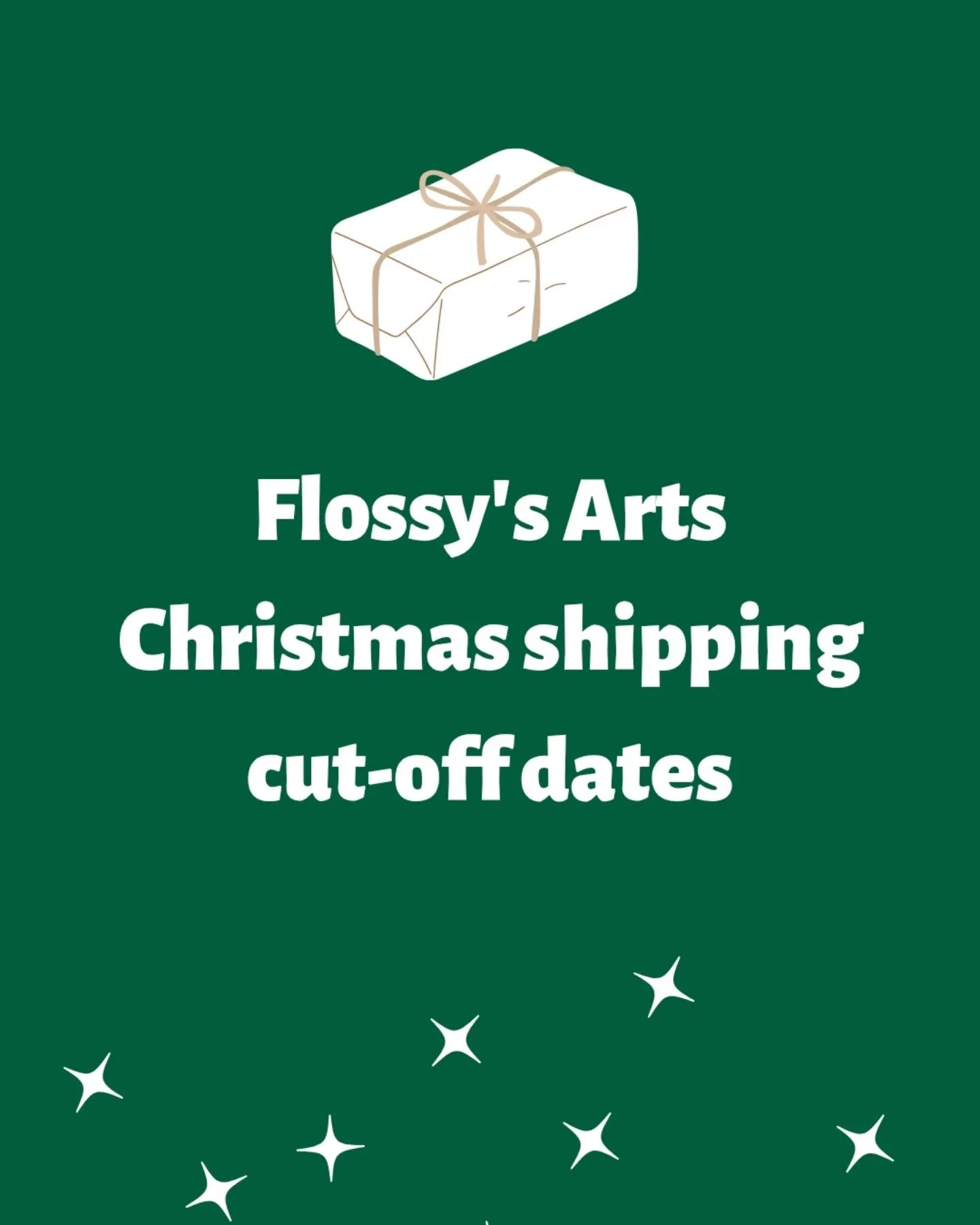 Does anyone else feel like this year is getting away from them? Yeah 😅 There aren't enough days left to get everything done but at the same time I want it to be holidays already 😂 

As usual, it's important to keep in mind the shipping cut off date