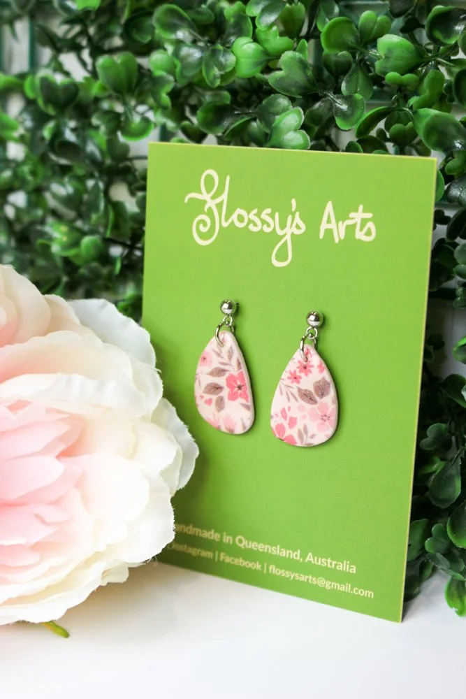 Floral pattern earrings - fundraiser
