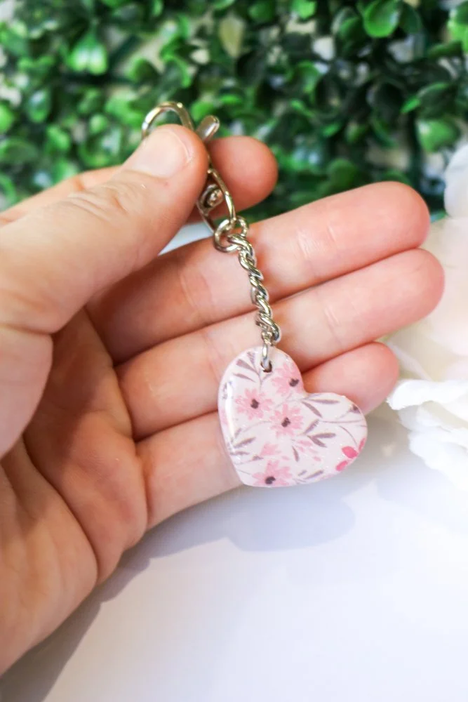Floral heart keyring - fundraiser