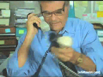 Man throwing phone