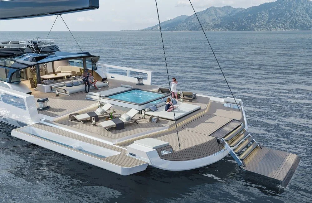 Sleek luxury exterior design of the 62m Performance Sloop superyacht by Oceanteriors – ocean-inspired performance and elegance