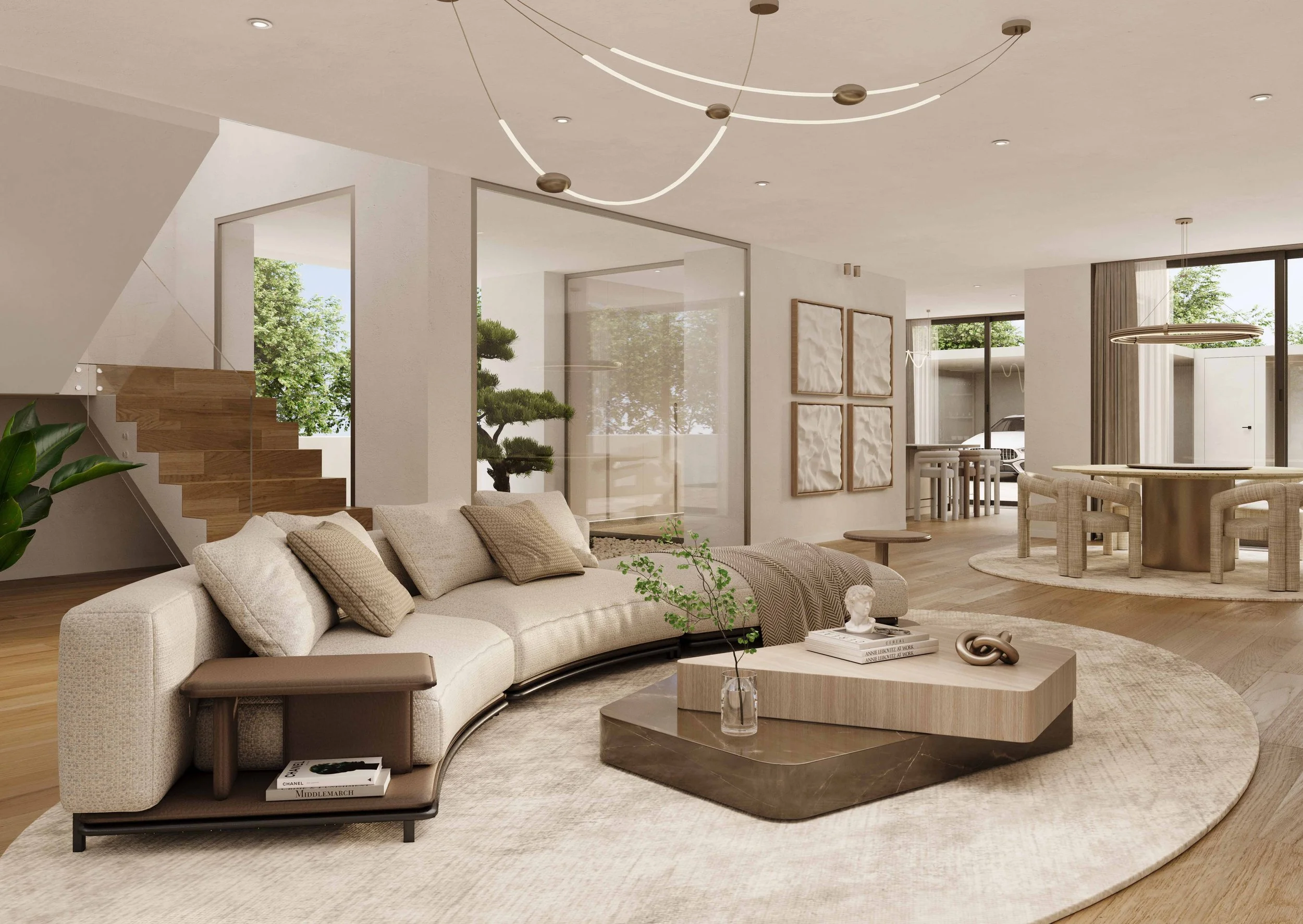 Elegant luxury dining room interior design at Quinta da Bracieira villa in Alcochete by Oceanteriors – sophisticated ocean-inspired residential space