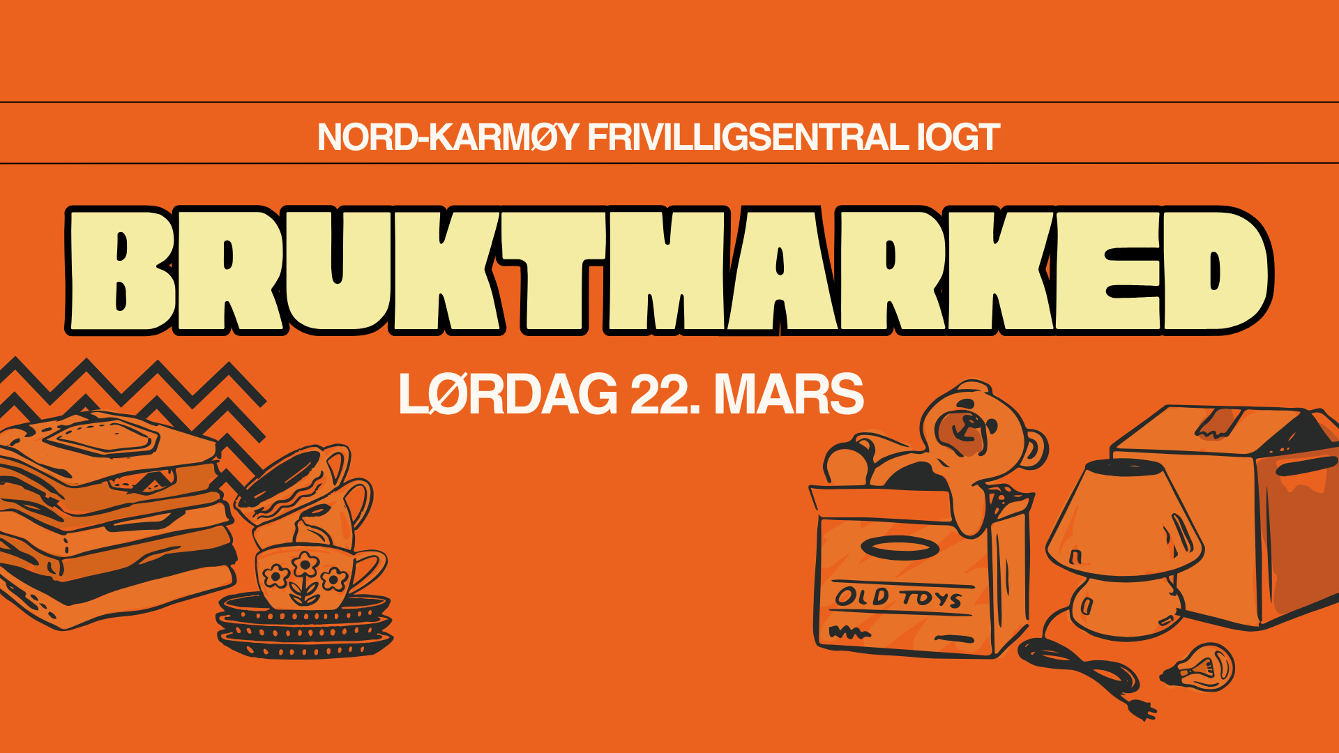 Bruktmarked på Nord-Karmøy Frivilligsentral IOGT
