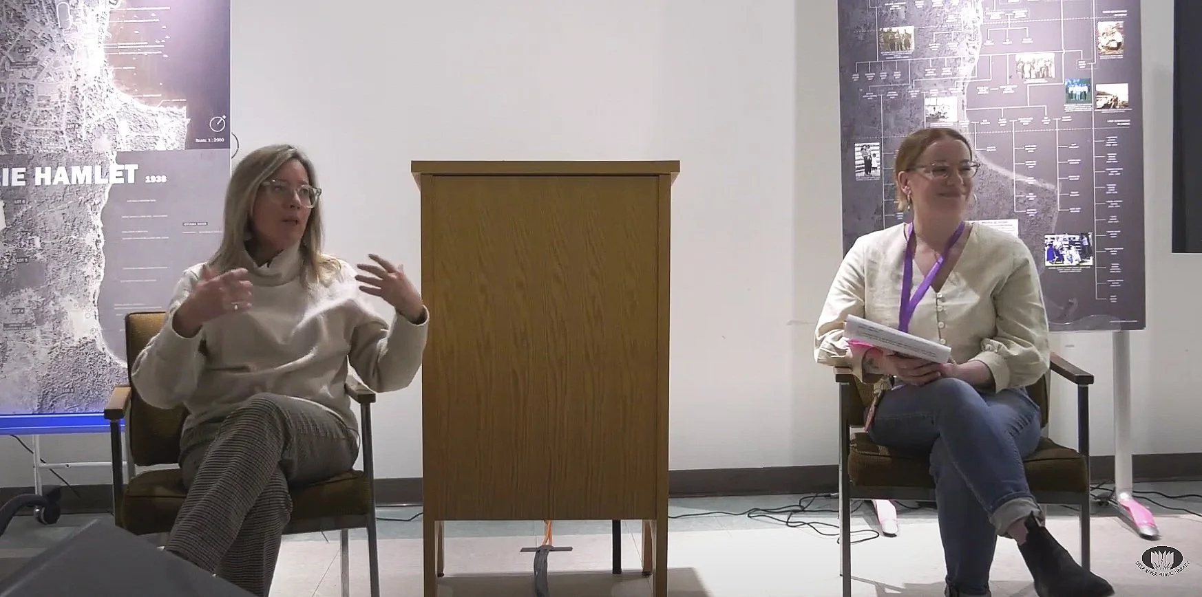 Steffanie Adams and Britt Gillman in conversation: A Case Study on Lost Algonquin Heritage at the Deep River Public Library, 2023
