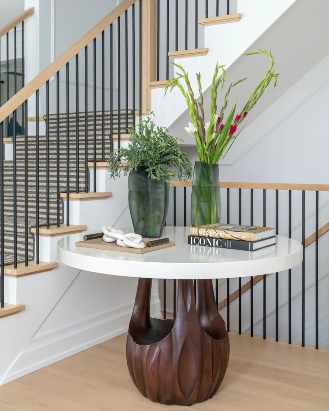 It&rsquo;s the little details that make a home feel complete. ✨
From sculptural vases and stacked books to fresh greenery and layered textures &mdash; every accessory was thoughtfully chosen to complement the architecture and palette of the space.
A 