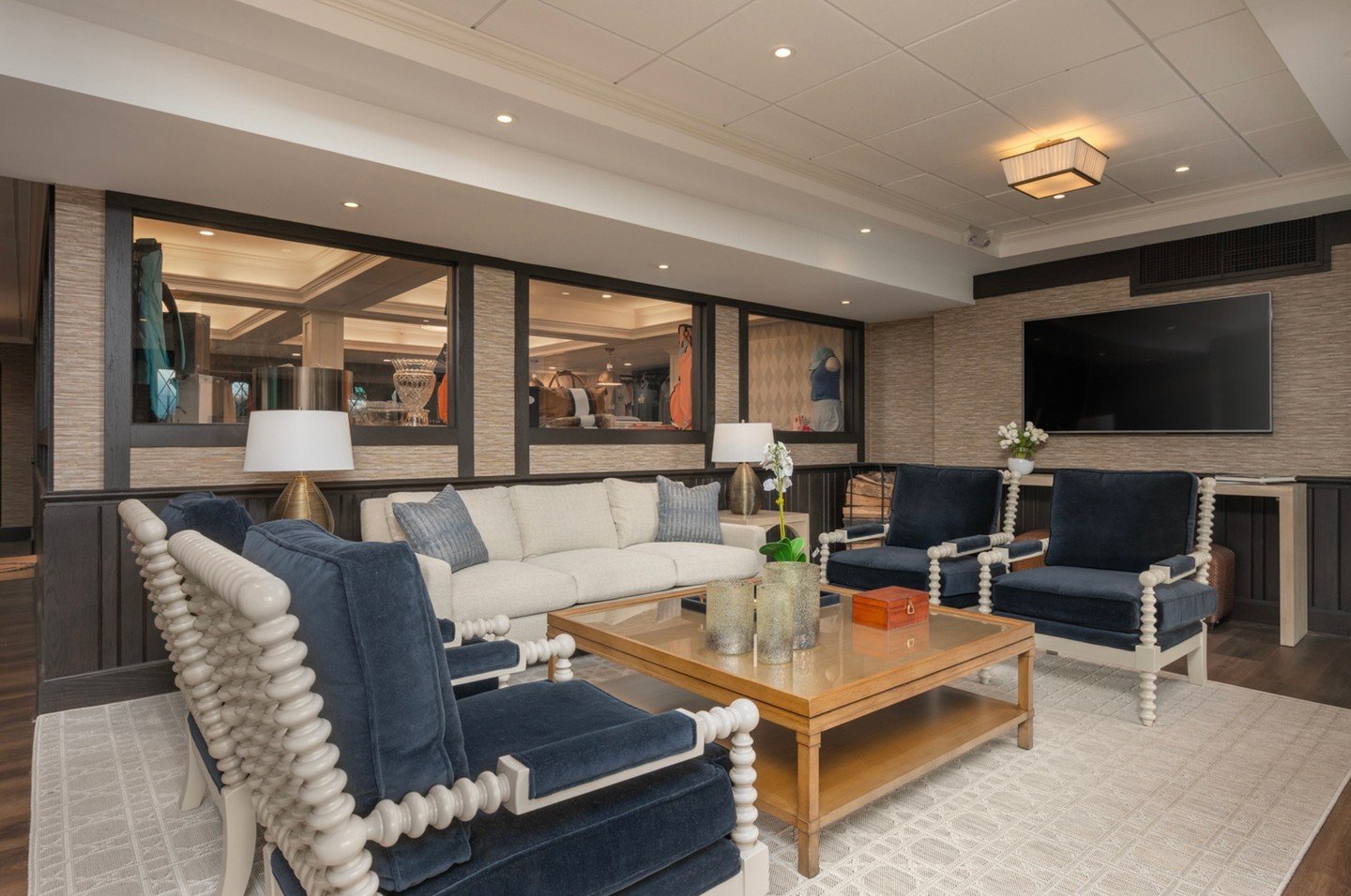 After renovating the Women&rsquo;s Locker Room at Nassau Country Club, we were thrilled to partner with the team once again &mdash; this time transforming the Trophy Room, Golf Shop, and the historic Calamity Jane House. From architecture to atmosphe