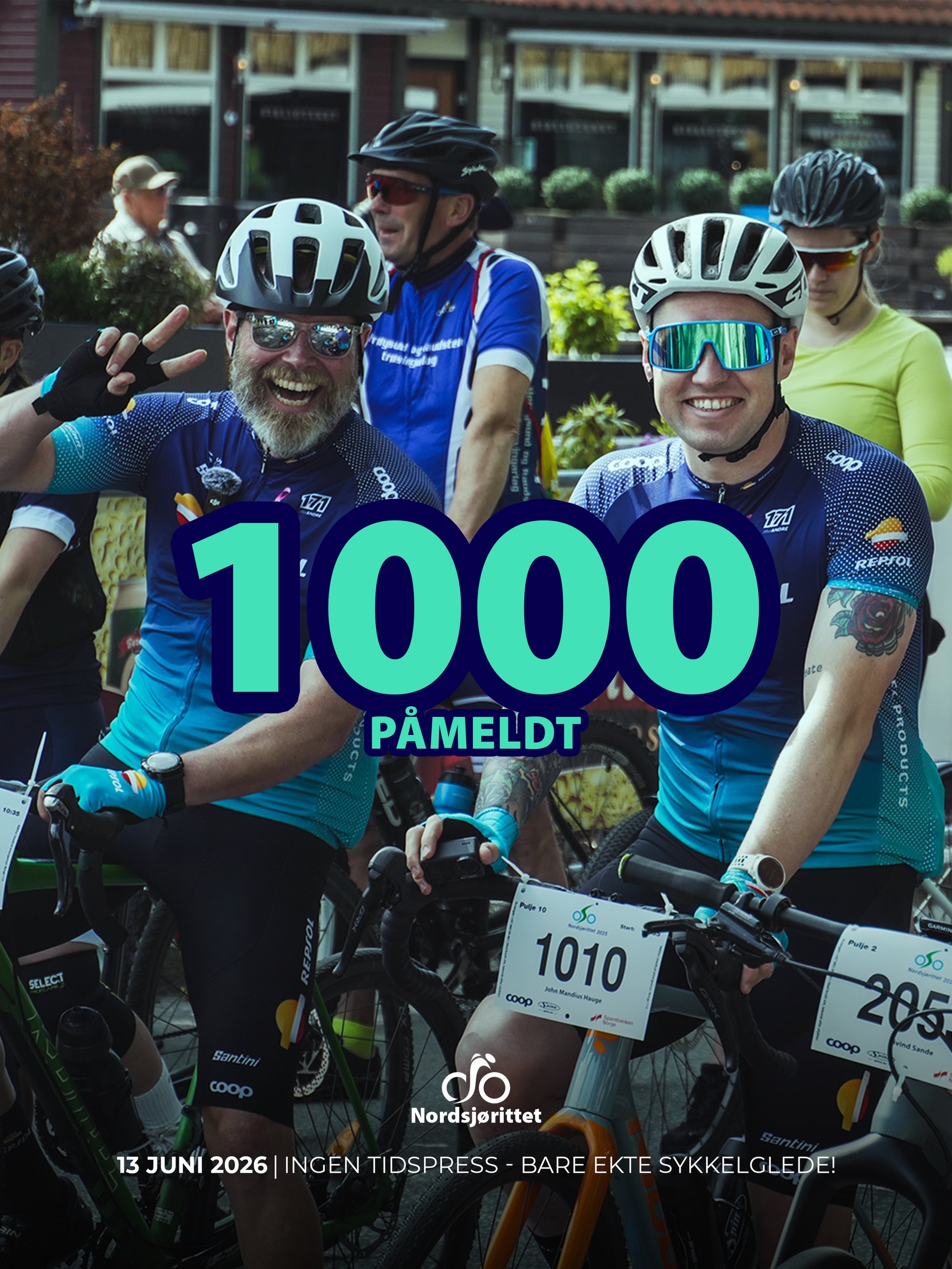 Over 1000 sykkelglade mennesker er klar for Nordsj&oslash;rittet p&aring; l&oslash;rdag!🤩

Ikke meldt deg p&aring; enda? Ingen problem &ndash; p&aring;meldingslenken finner du i bio!📝

#nordsj&oslash;rittet
