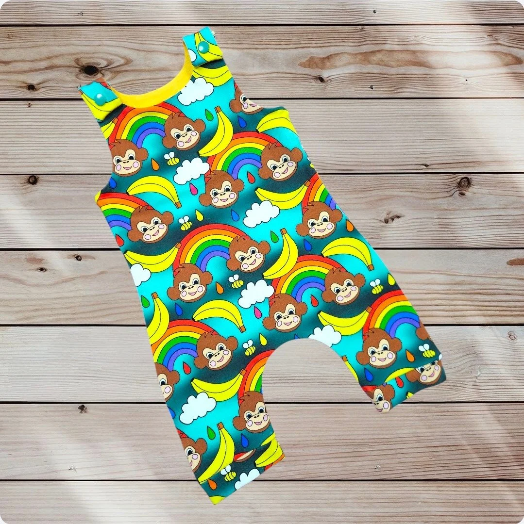 Cotton Jersey Romper - Cheeky Monkeys *exclusive*